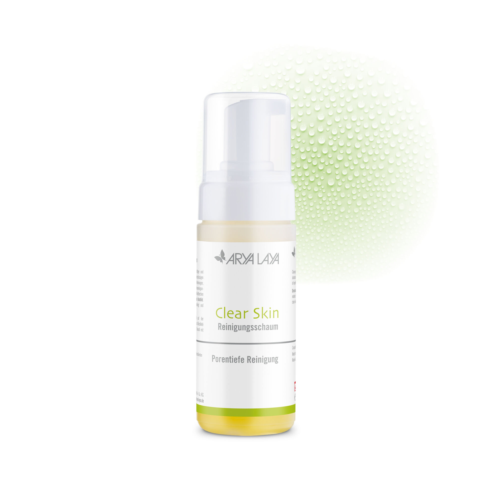Airless-Spender mit ARYA LAYA Clear Skin Reinigungsschaum, 125 ml