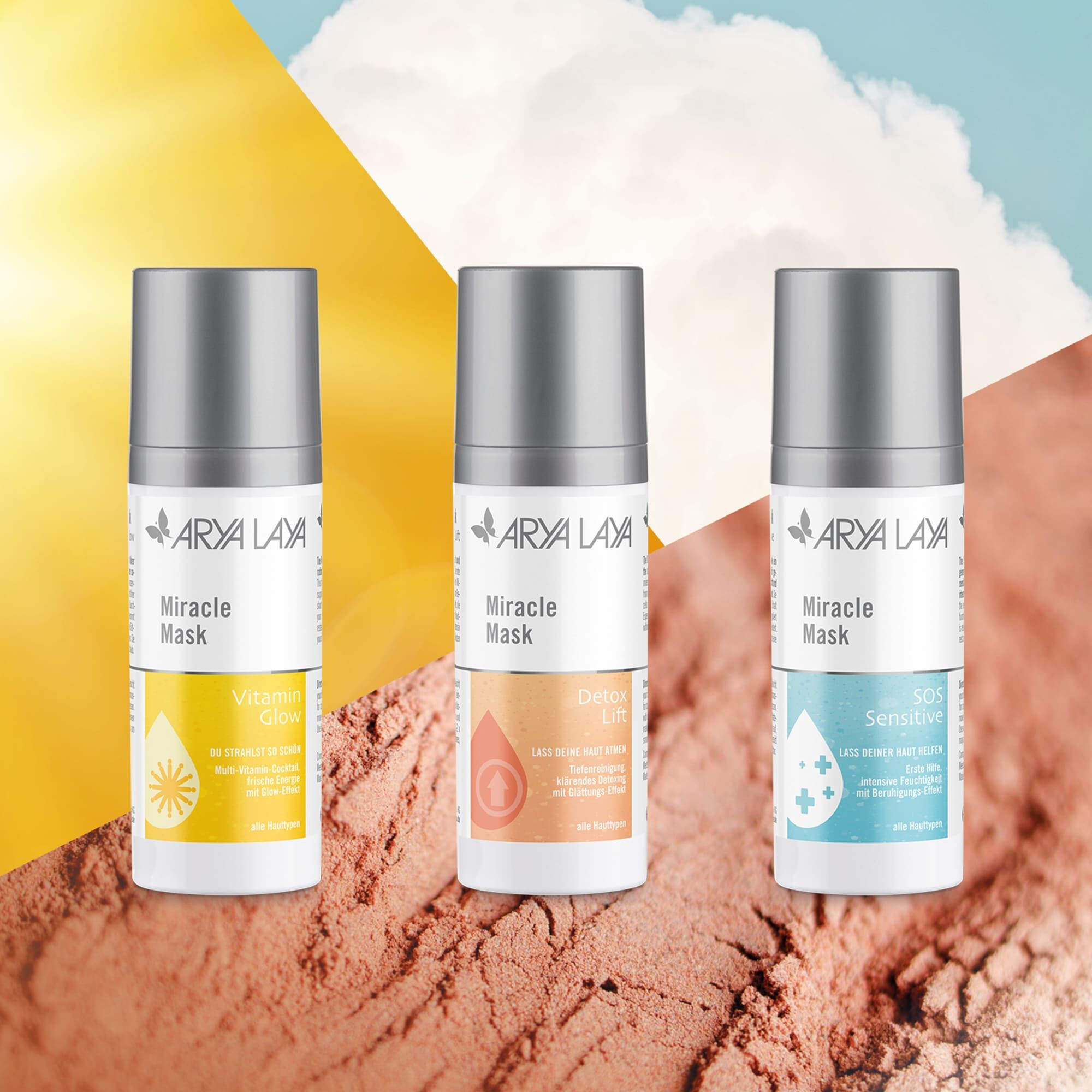 ARYA LAYA Miracle Mask Trio, 3 x 30 ml