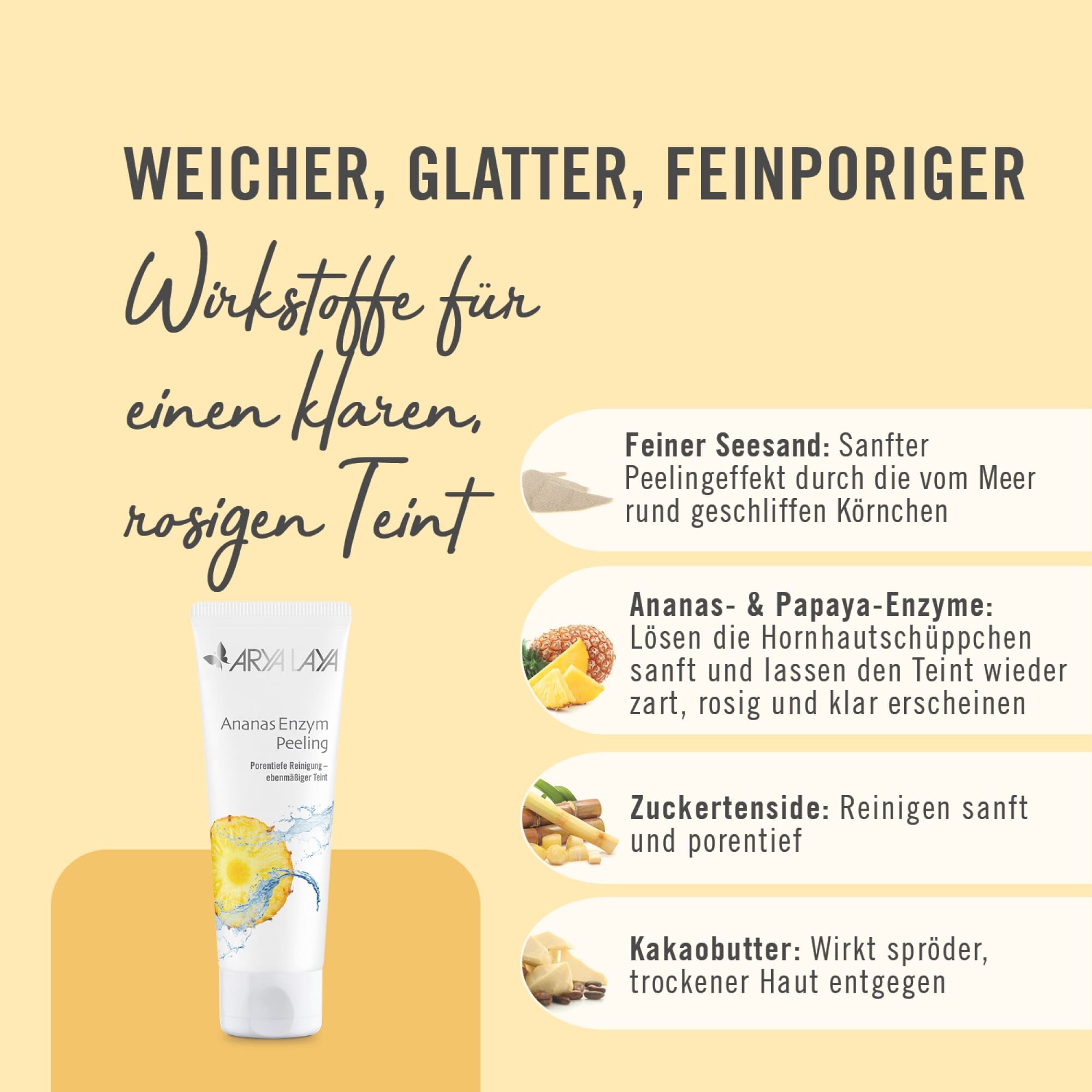 Wirkstoffe Ananas Enzym Peeling
