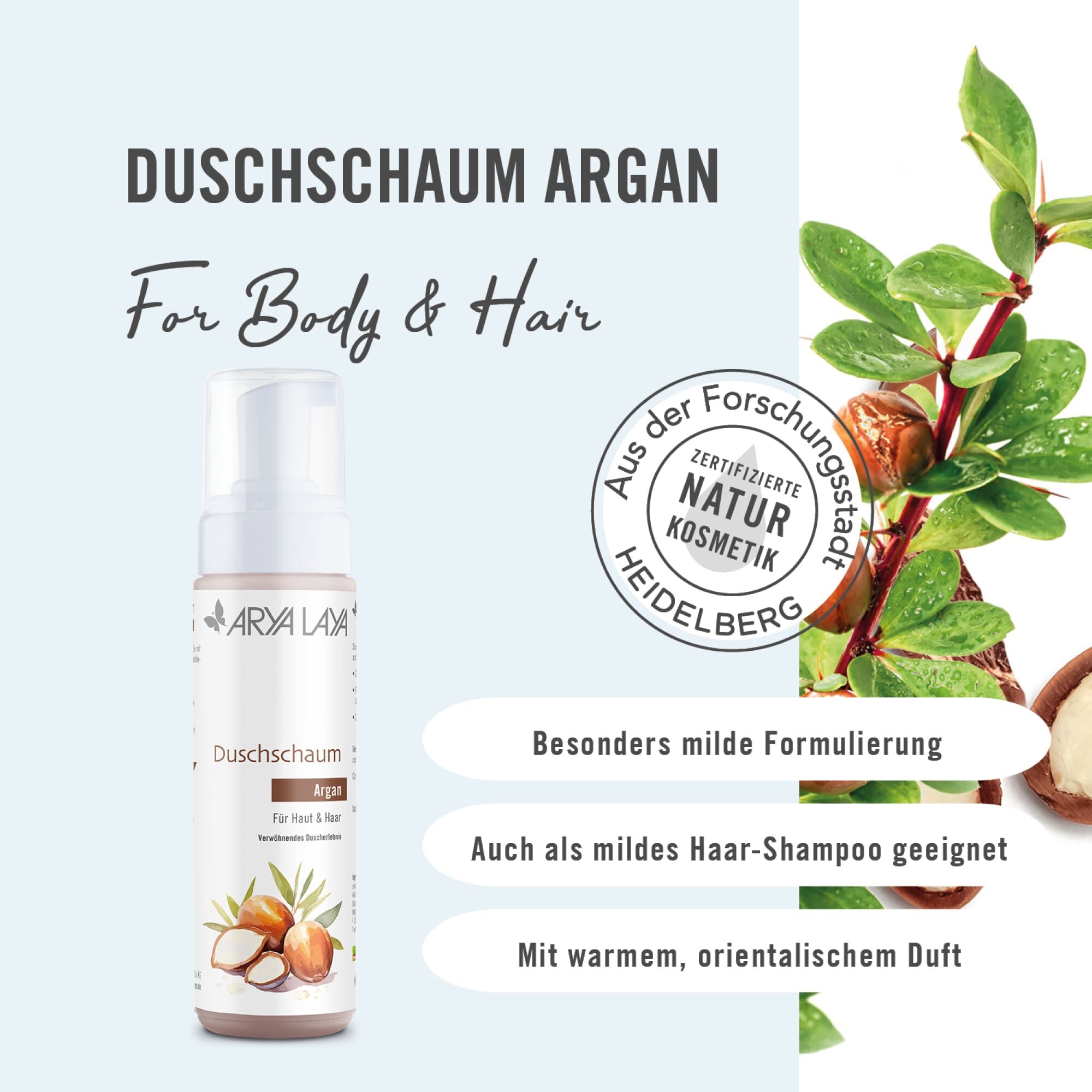 Wirkweise ARYA LAYA Duschschaum Argan