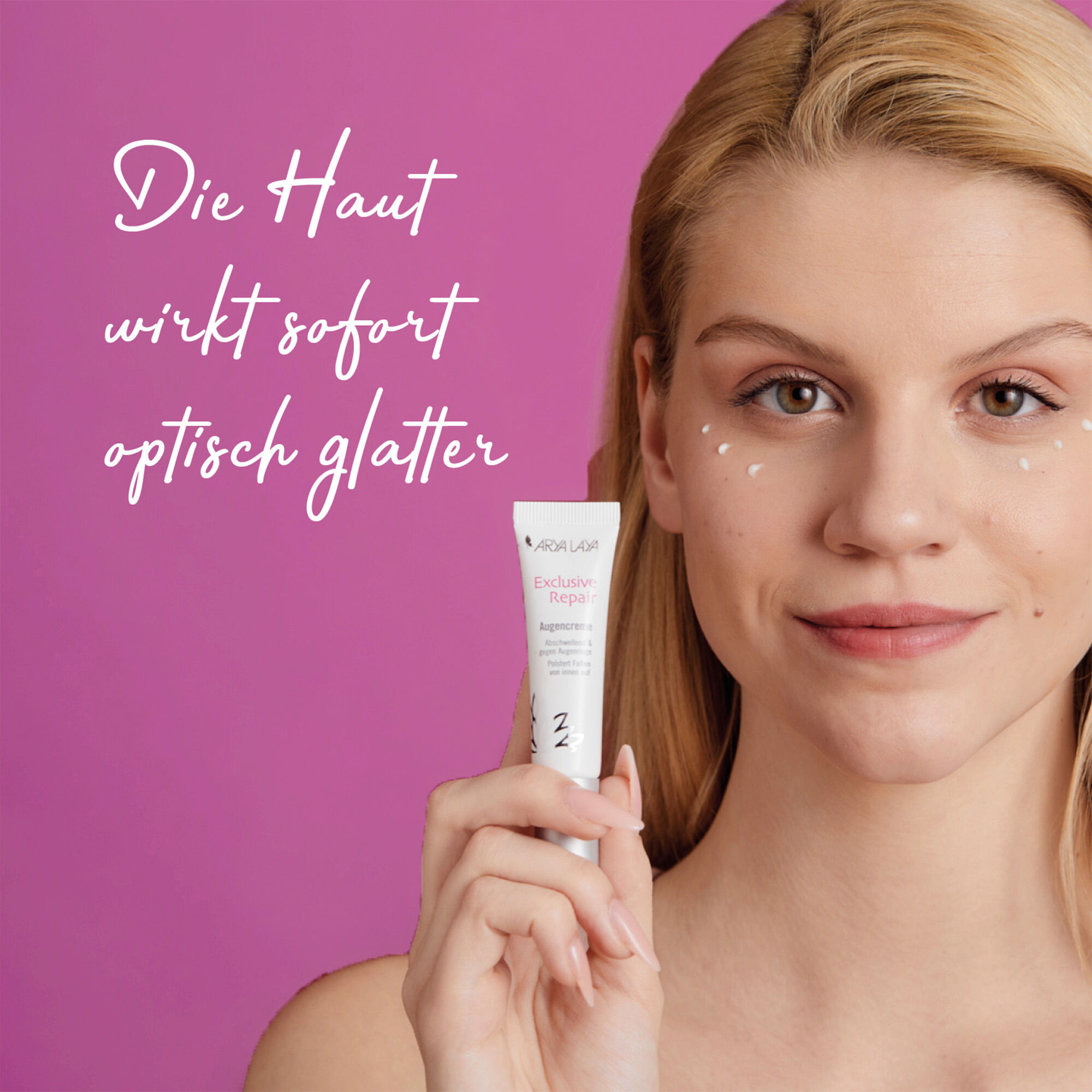 Die Haut wirkt sofort optisch glatter