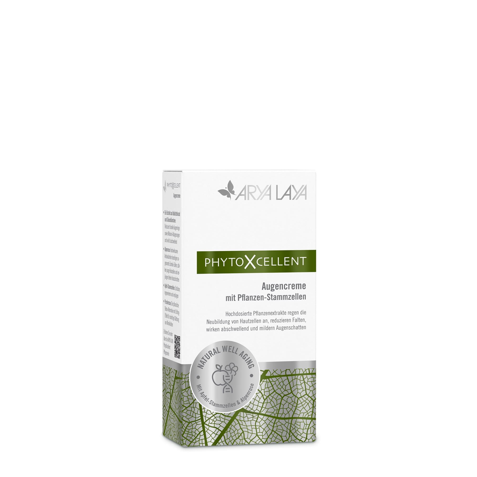 Faltschachtel mit ARYA LAYA PhytoXcellent Augencreme, 15 ml