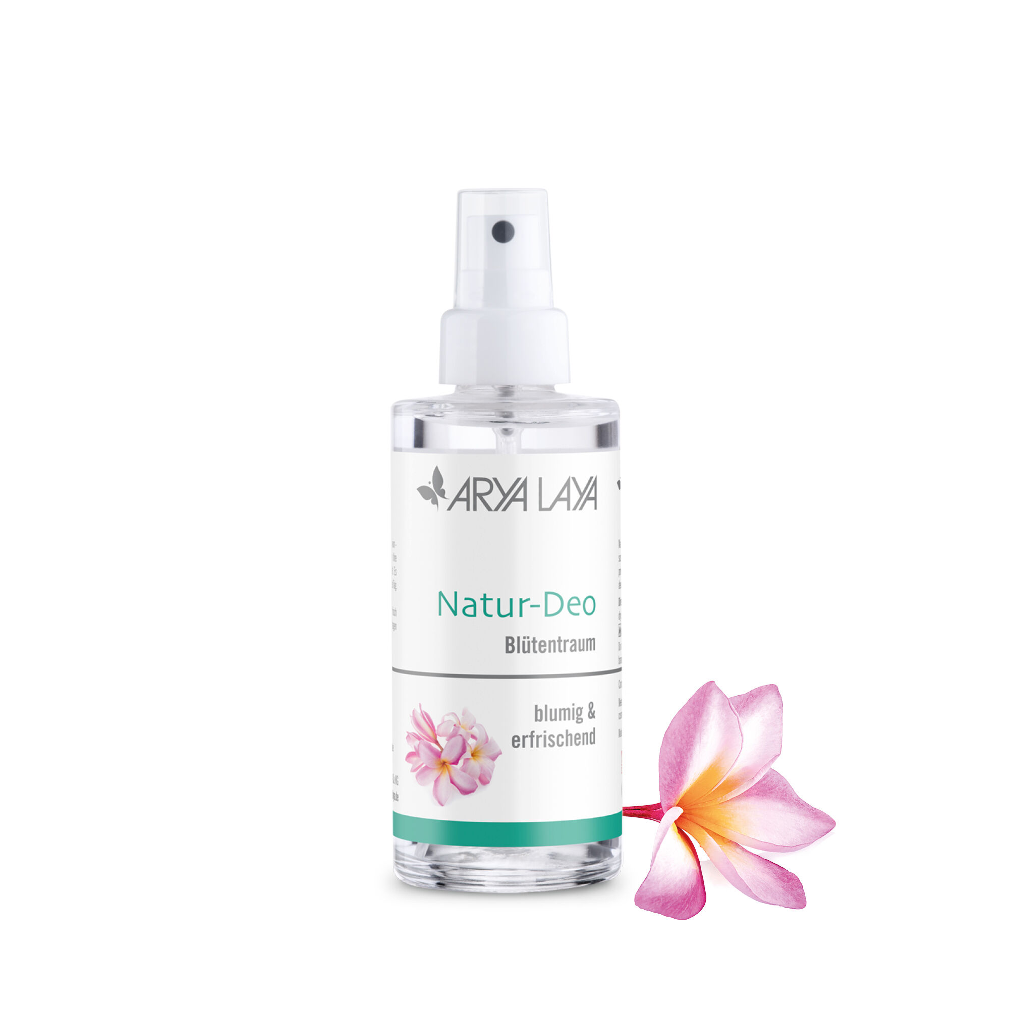 Airless-Spender mit ARYA LAYA Natur-Deo Blütentraum, 100 ml