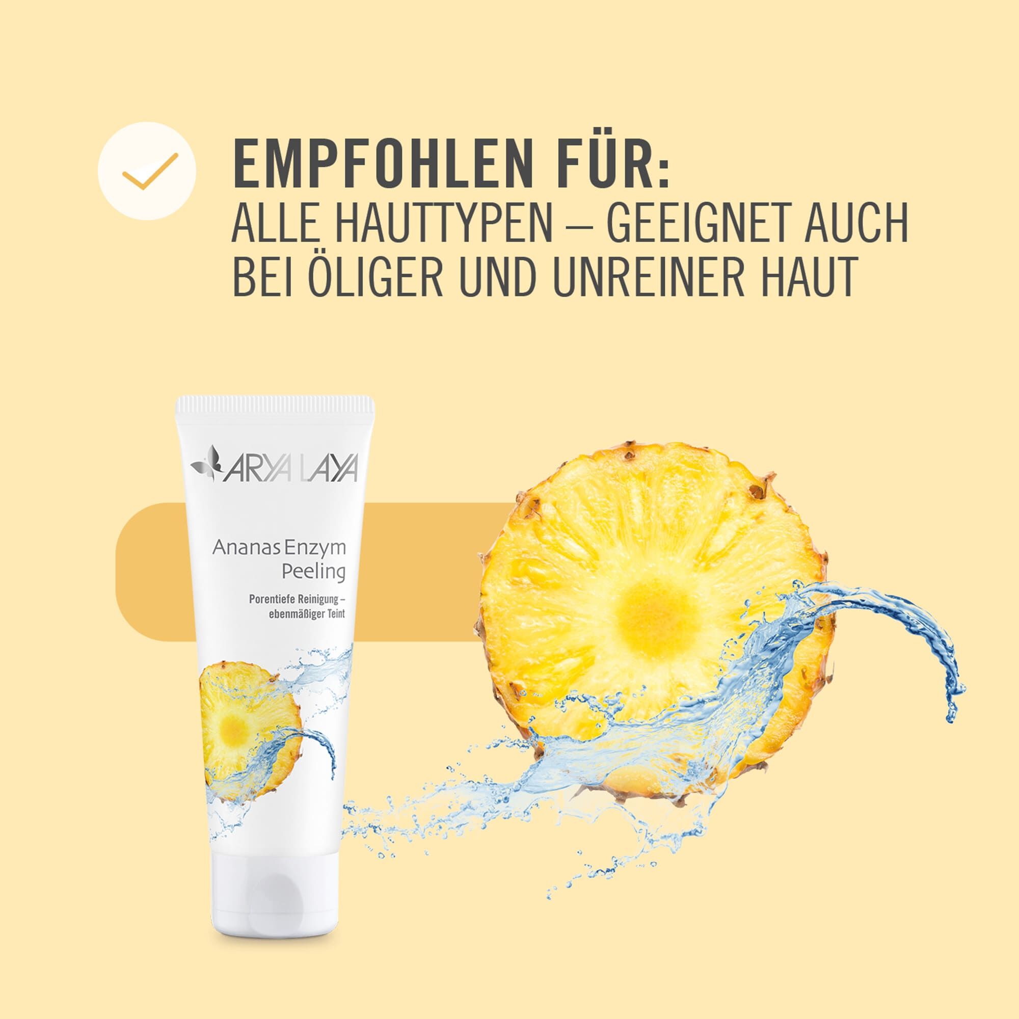 Empfohlen für alle Hauttypen - geegnet auch bei öliger und unreiner Haut