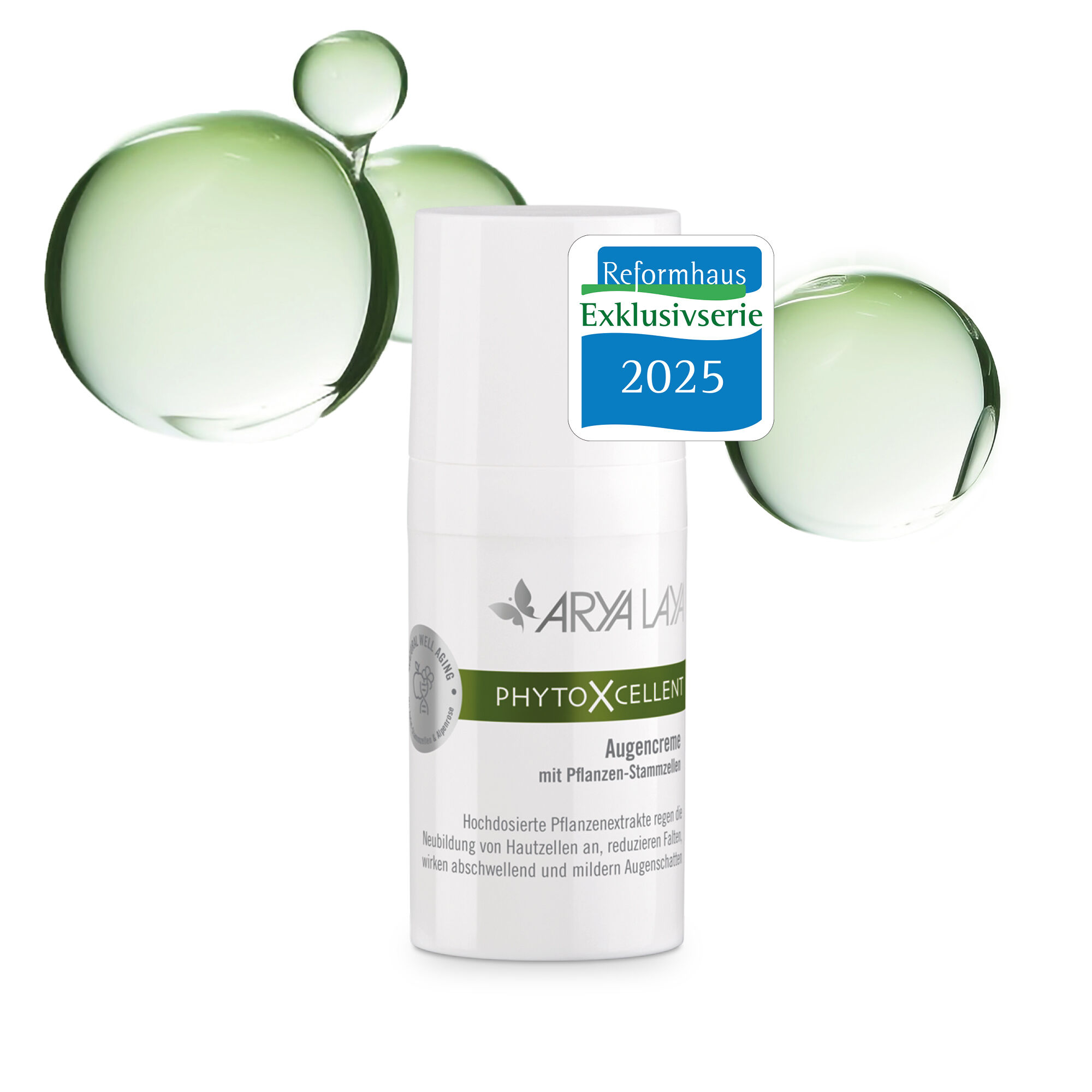 Airless-Spender mit ARYA LAYA PhytoXcellent Augencreme, 15 ml