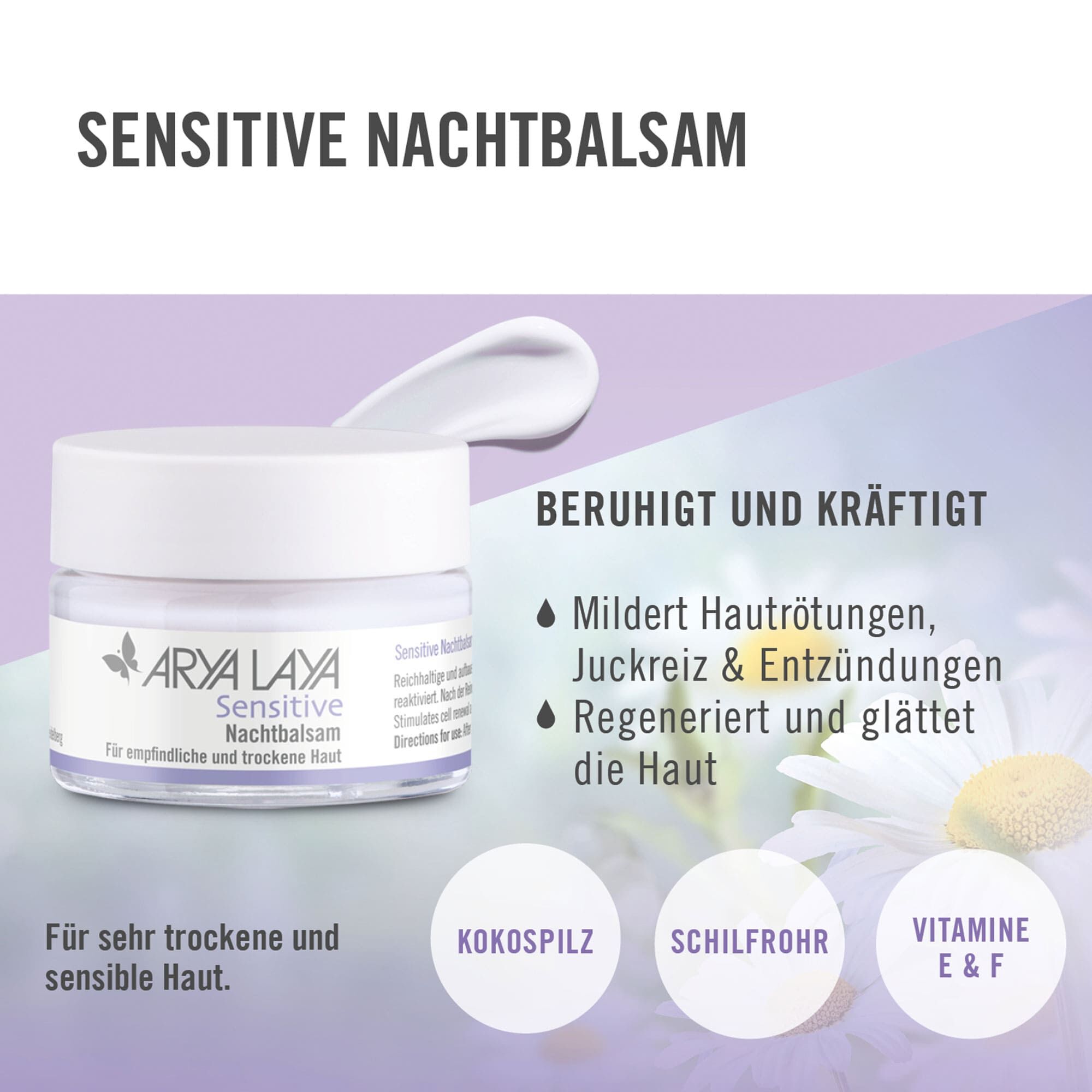 Wirkweise ARYA LAYA Sensitive Nachtbalsam