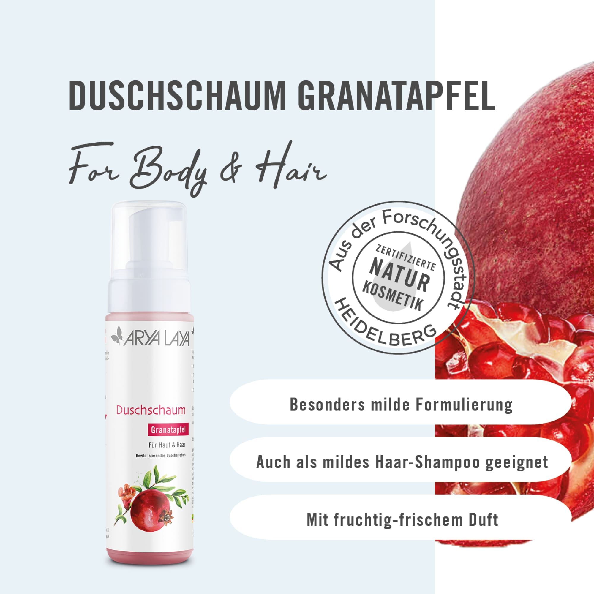Wirkweise ARYA LAYA Duschschaum Granatapfel