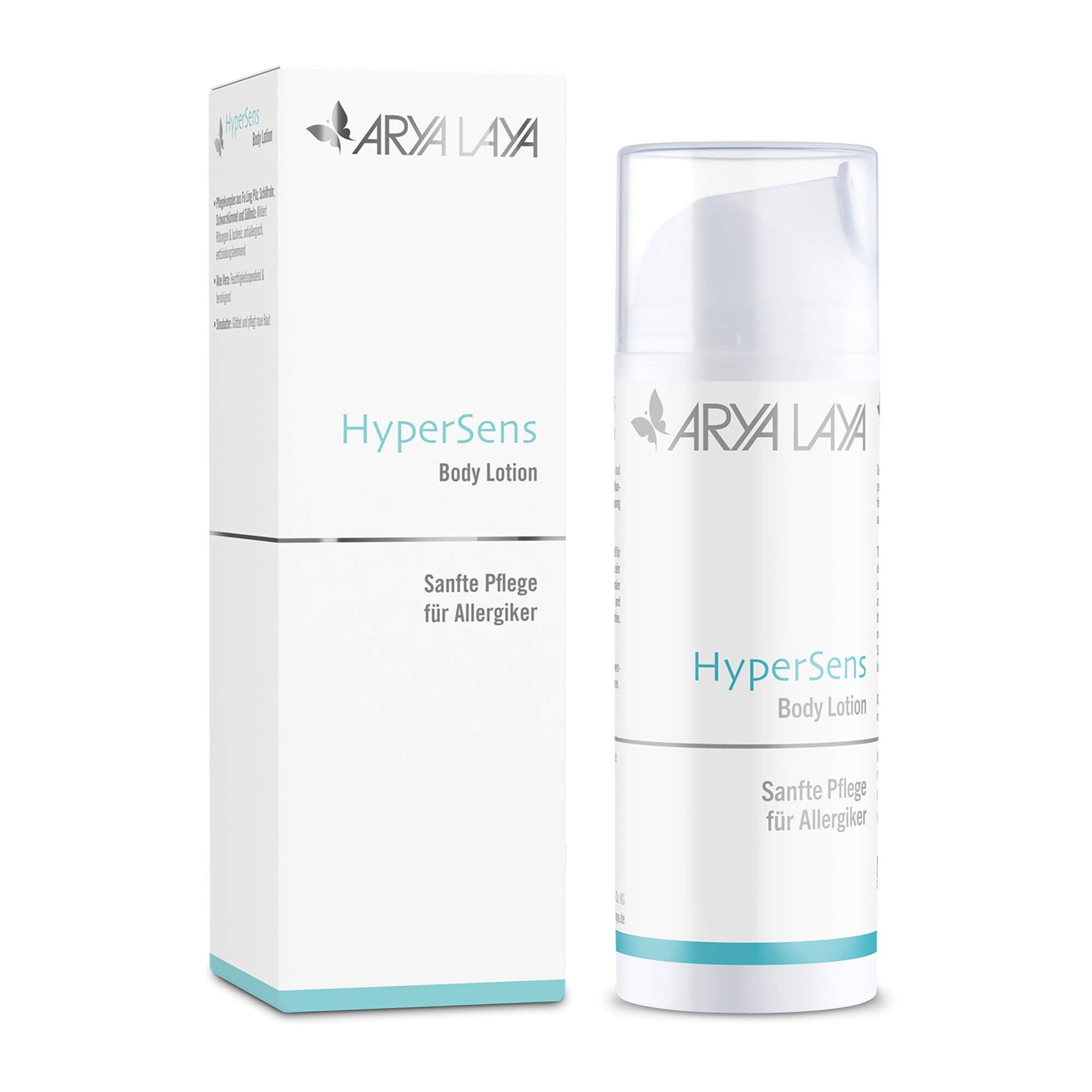 Hypersens Body Lotion, sanfte Pflege für Allergiker mit Schwarzkümmelöl, beruhigt und fördert die Regeneration, 150 ml  Airless-Spender mit Faltschachtel