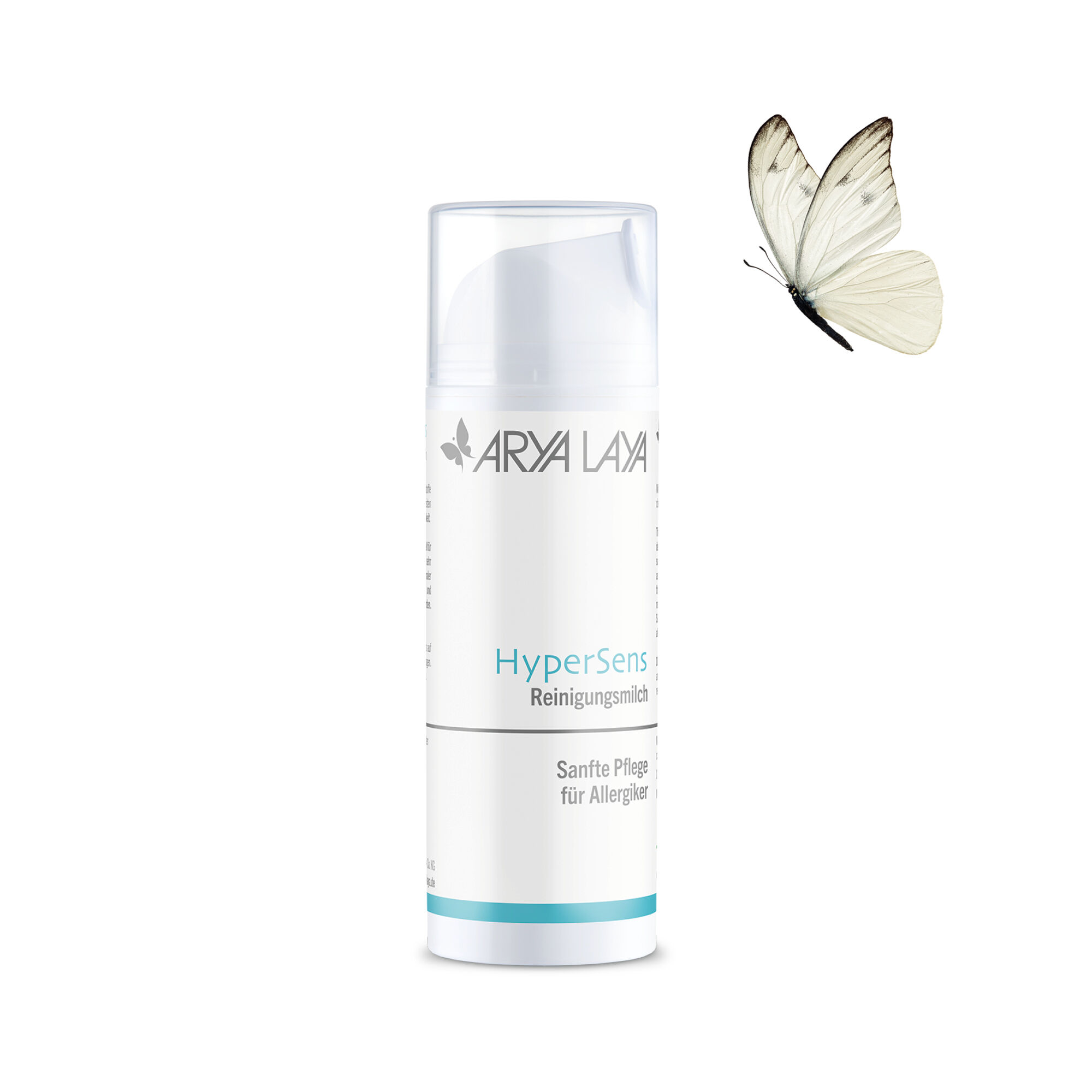 Airless-Spender mit ARYA LAYA HyperSens Reinigungsmilch, 150 ml