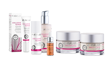 Produktübersicht der ARYA LAYA Pflegeserie Exclusive Repair