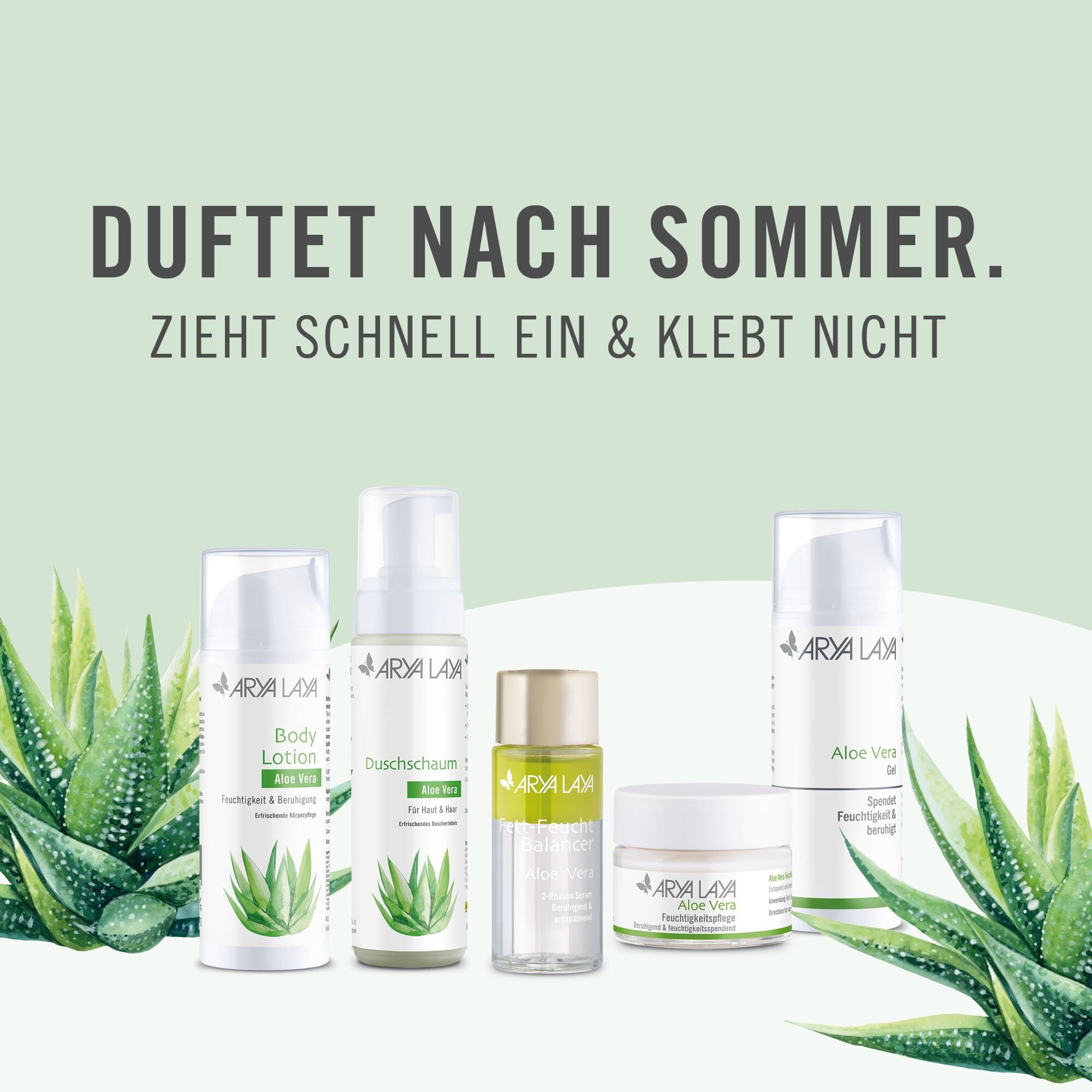 Duftet nach Sommer, zieht schnell ein und klebt nicht