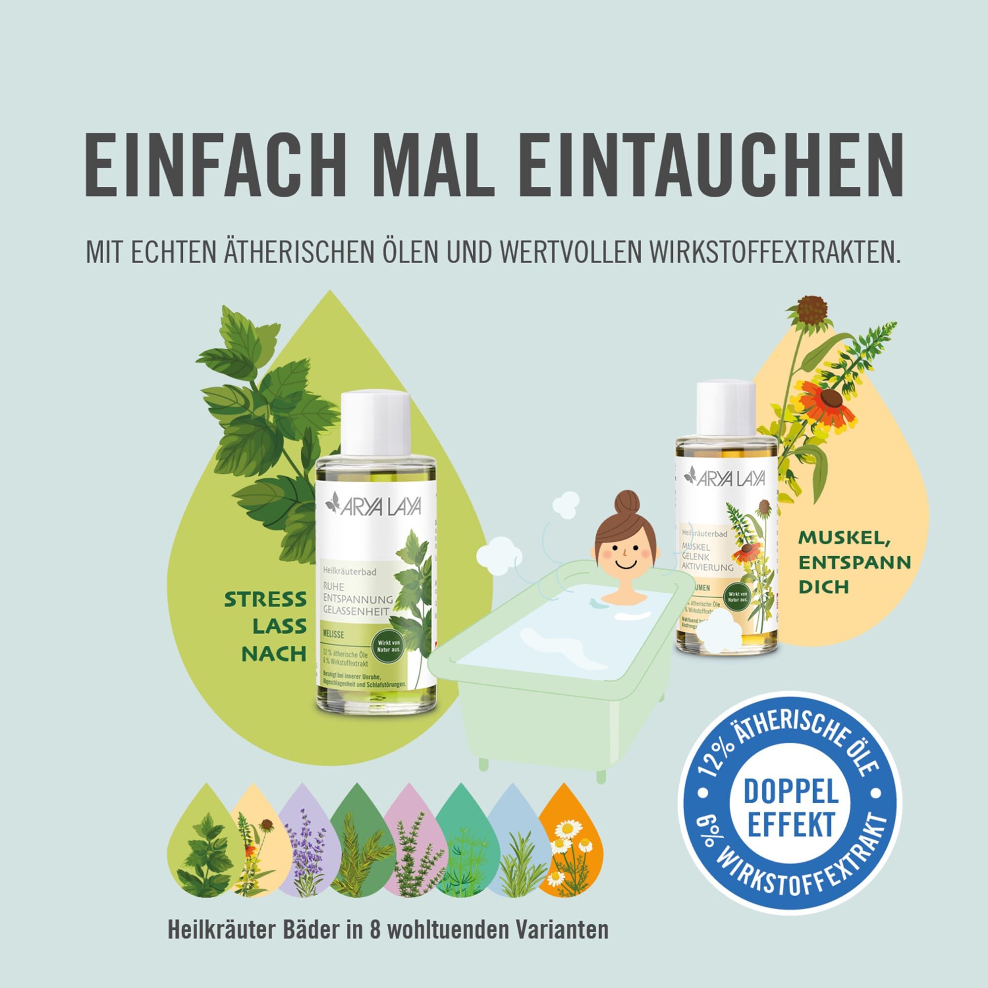 Einfach mal eintauchen - mit echten ätherischen Ölen und wertvollen Wirkstoff-Extrakten
