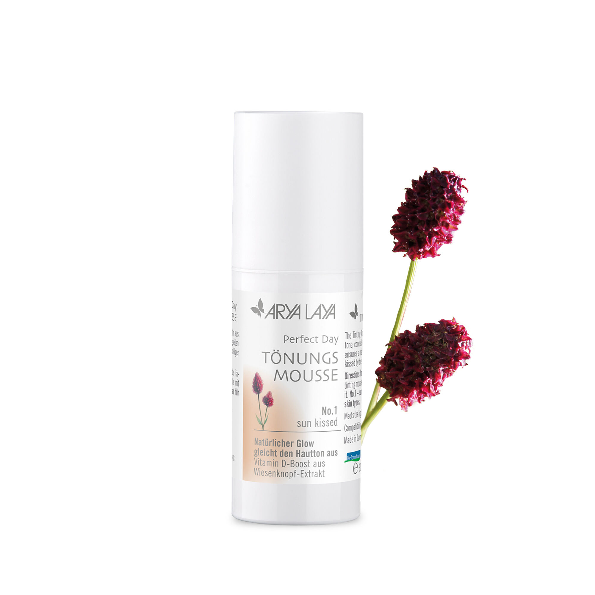 Spender mit ARYA LAYA Tönungsmousse Perfect Day No. 1 sun kissed, 30 ml