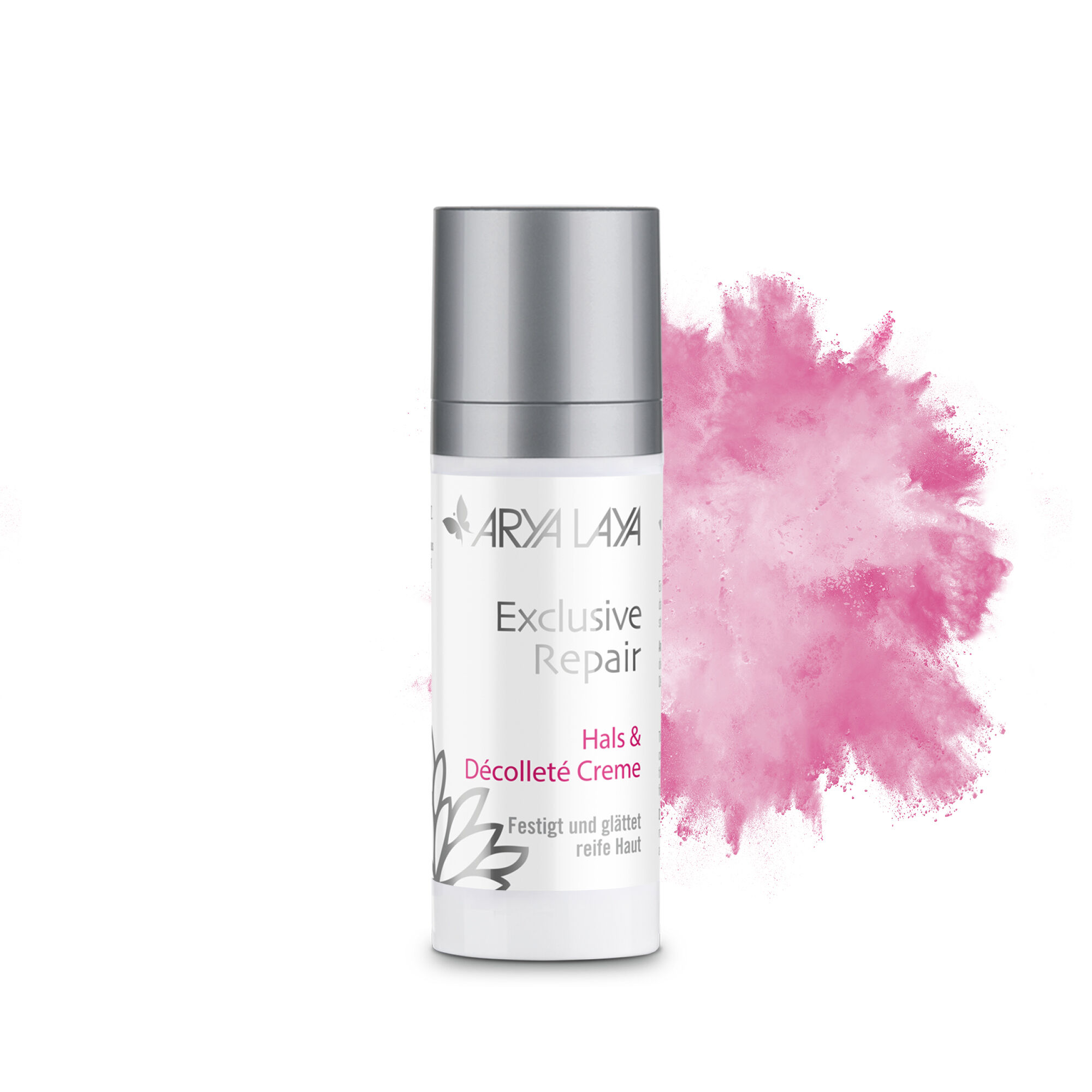 Airless-Spender mit ARYA LAYA Exclusive Repair Hals und Décolleté Creme, 50 ml