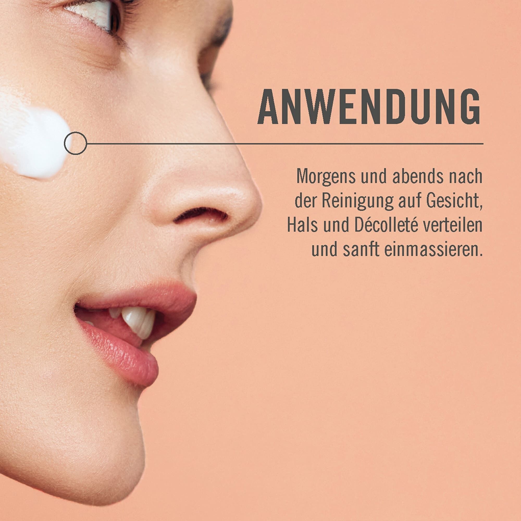 Anwendung ARYA LAYA Pfirsich Q10 Tag & Nachtpflege