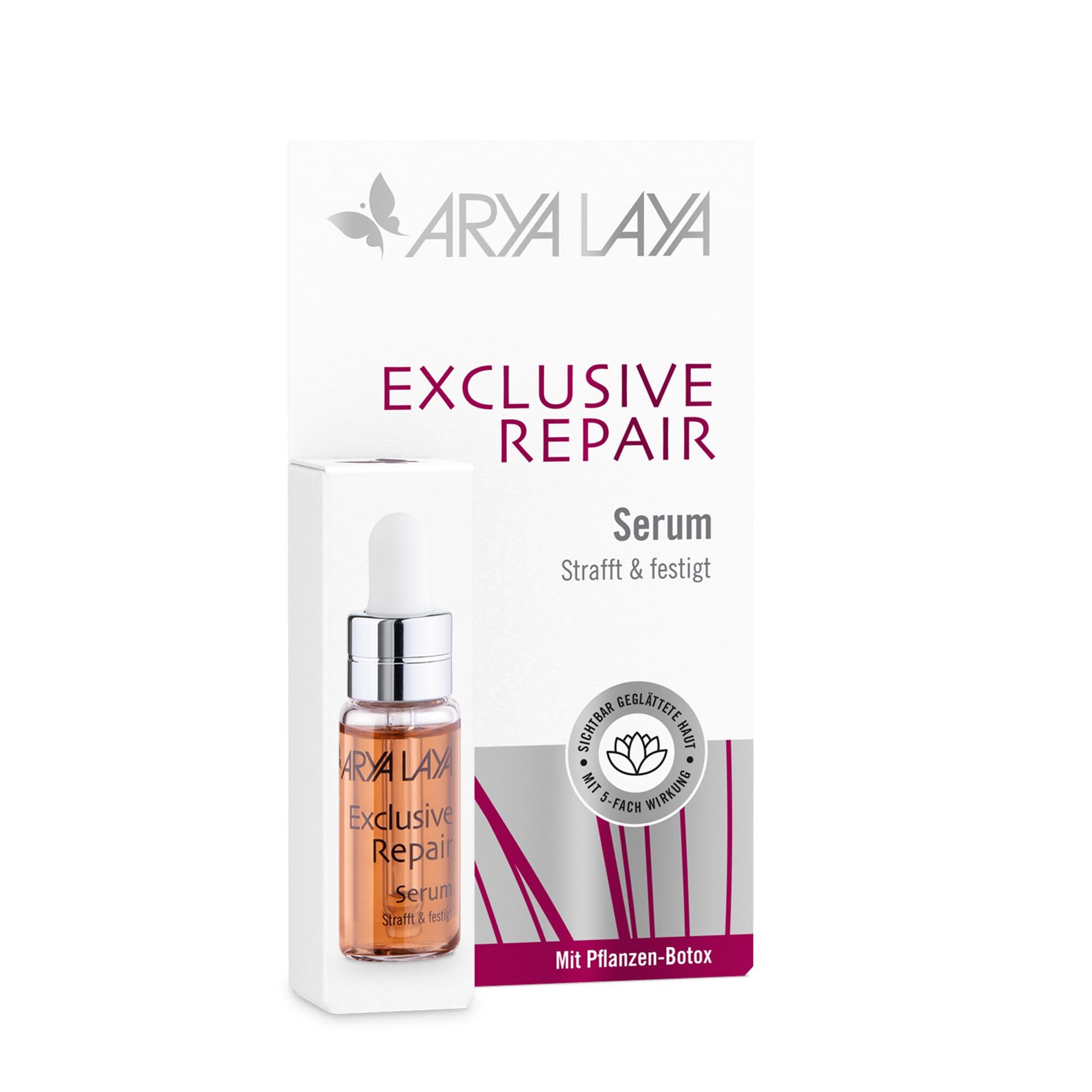 Faltschachtel mit ARYA LAYA Exclusive Repair Serum, 5 ml