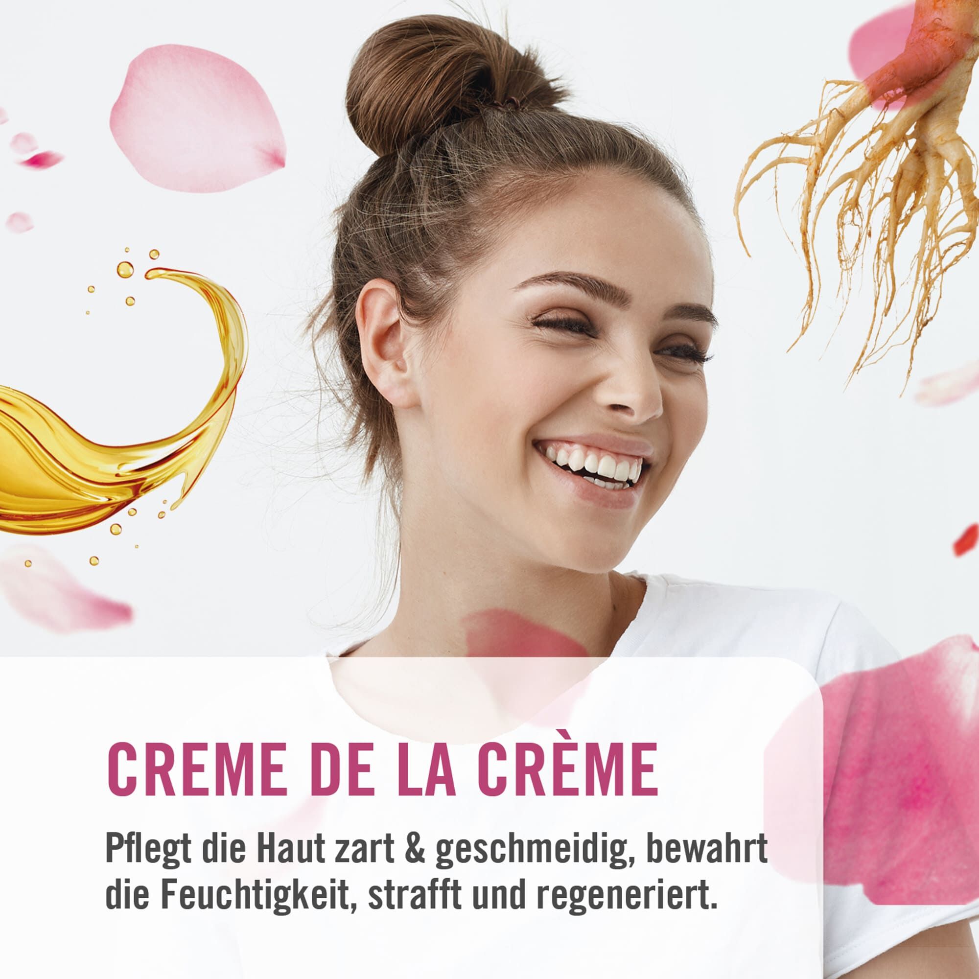 Creme de la Crème: Pflegt die Haut zart & geschmeidig, bewahrt die Feuchtigkeit, strafft und regeneriert