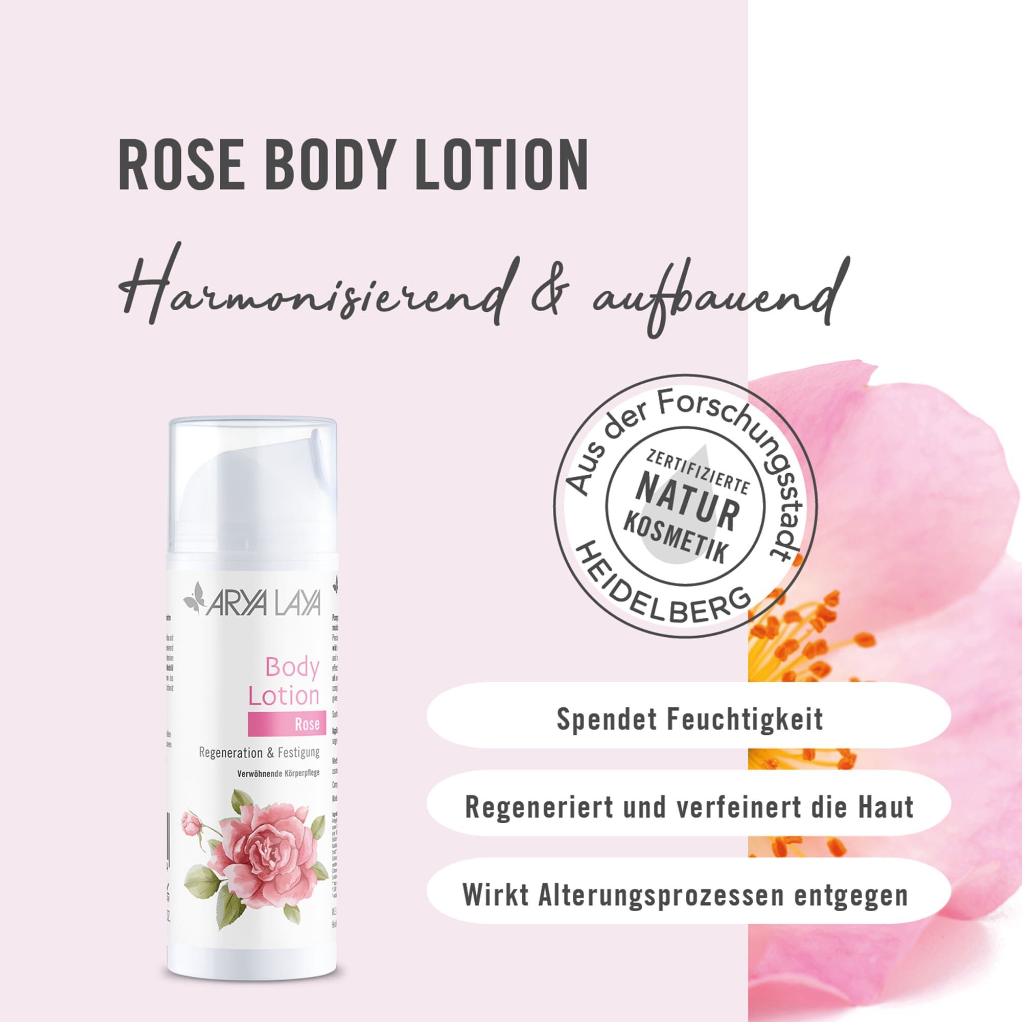 Wirkweise ARYA LAYA Body Lotion Rose