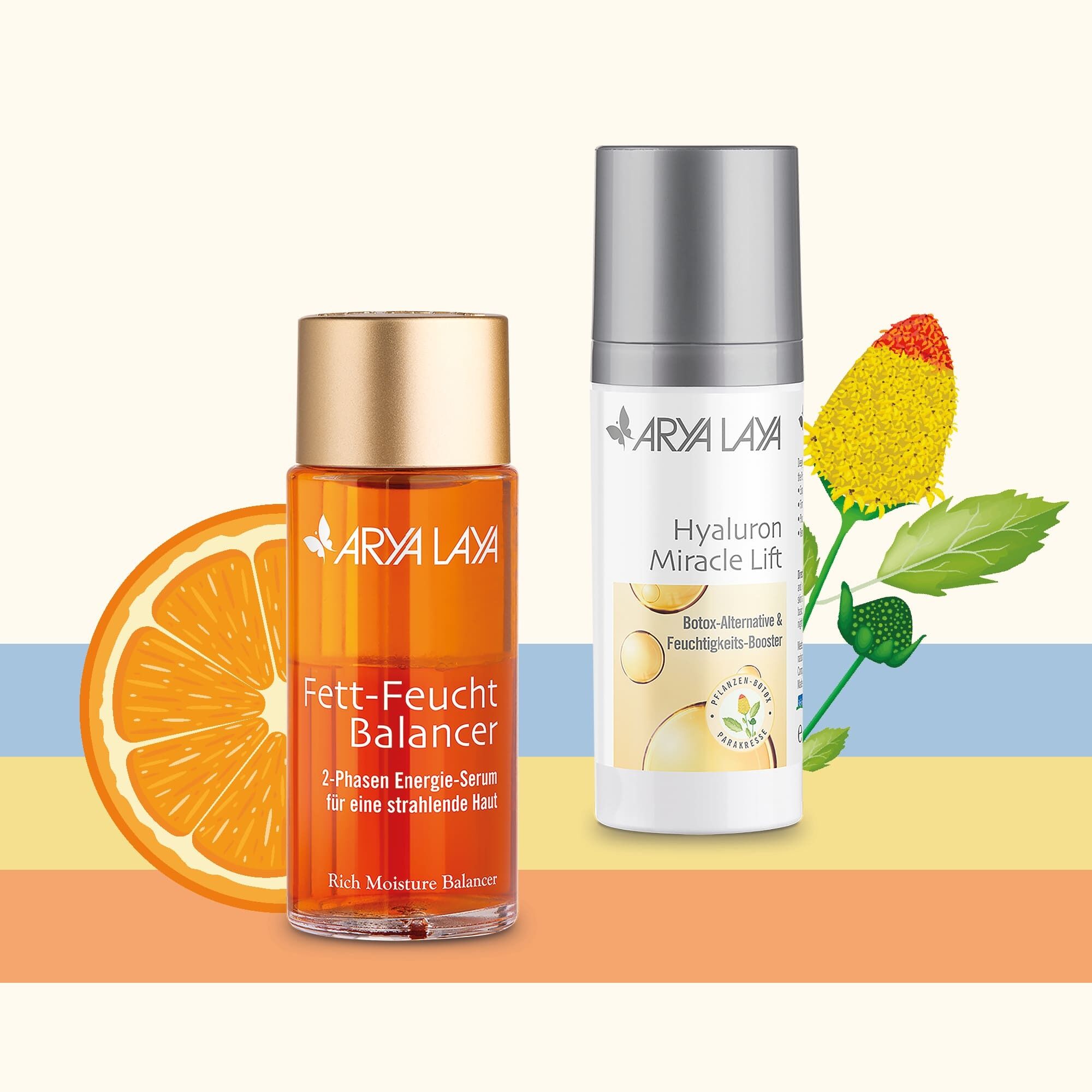 Unsere Naturtalente: Fett-Feucht Balancer Klassik und Hyaluron Miracle Lift