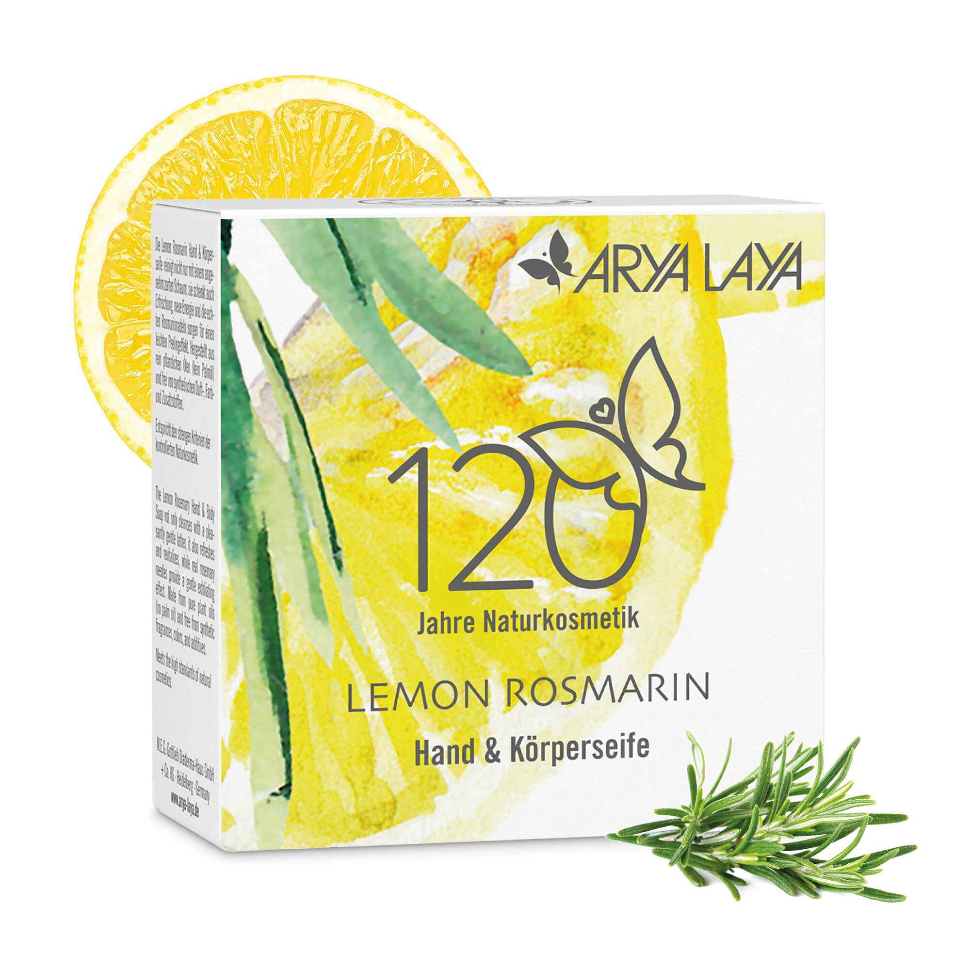Lemon Rosmarin  Hand & Körperseife "120 Jahre ARYA LAYA"