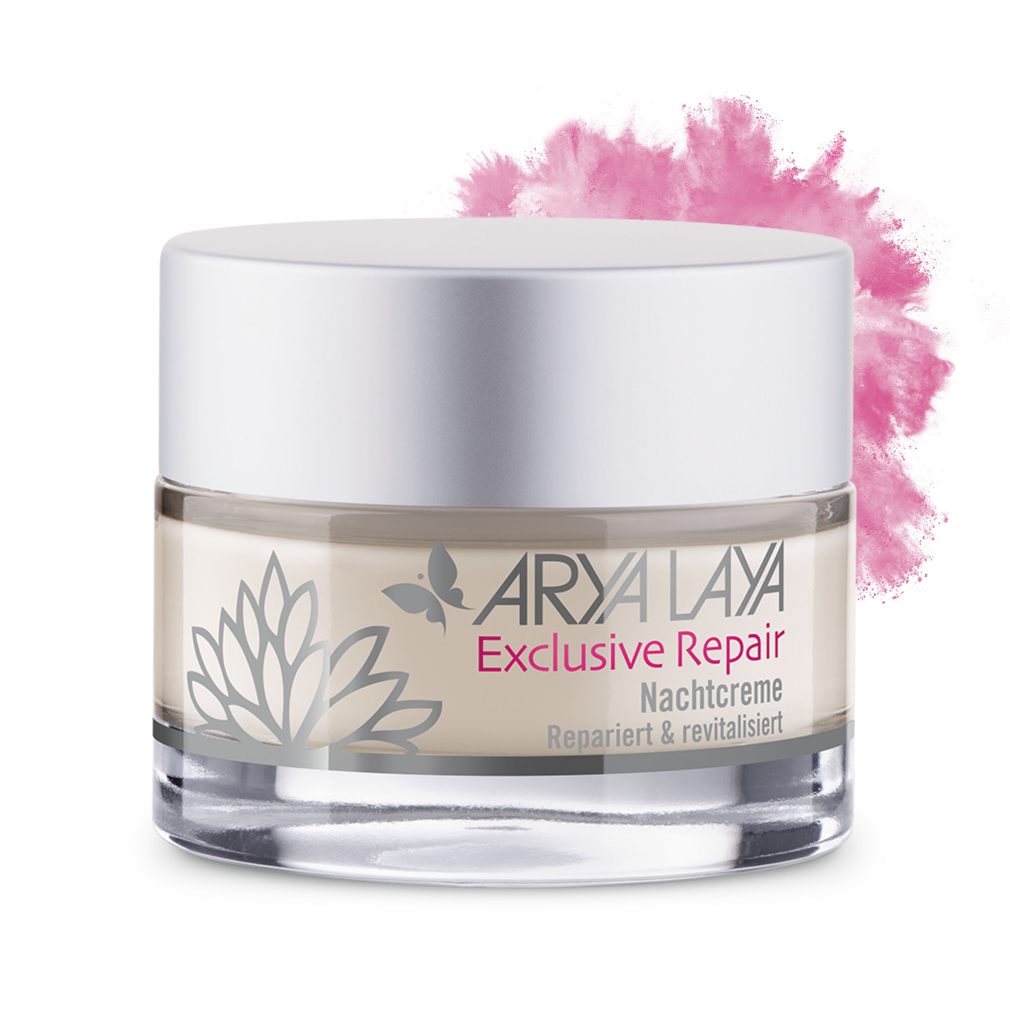 Tiegel mit ARYA LAYA Exclusive Repair Nachtcreme, 50 ml