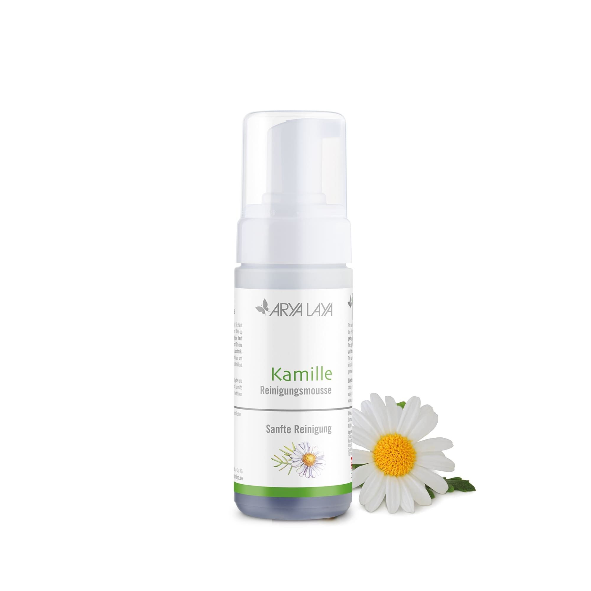 Airless-Spender mit ARYA LAYA Kamille Reinigungsmousse, 125 ml