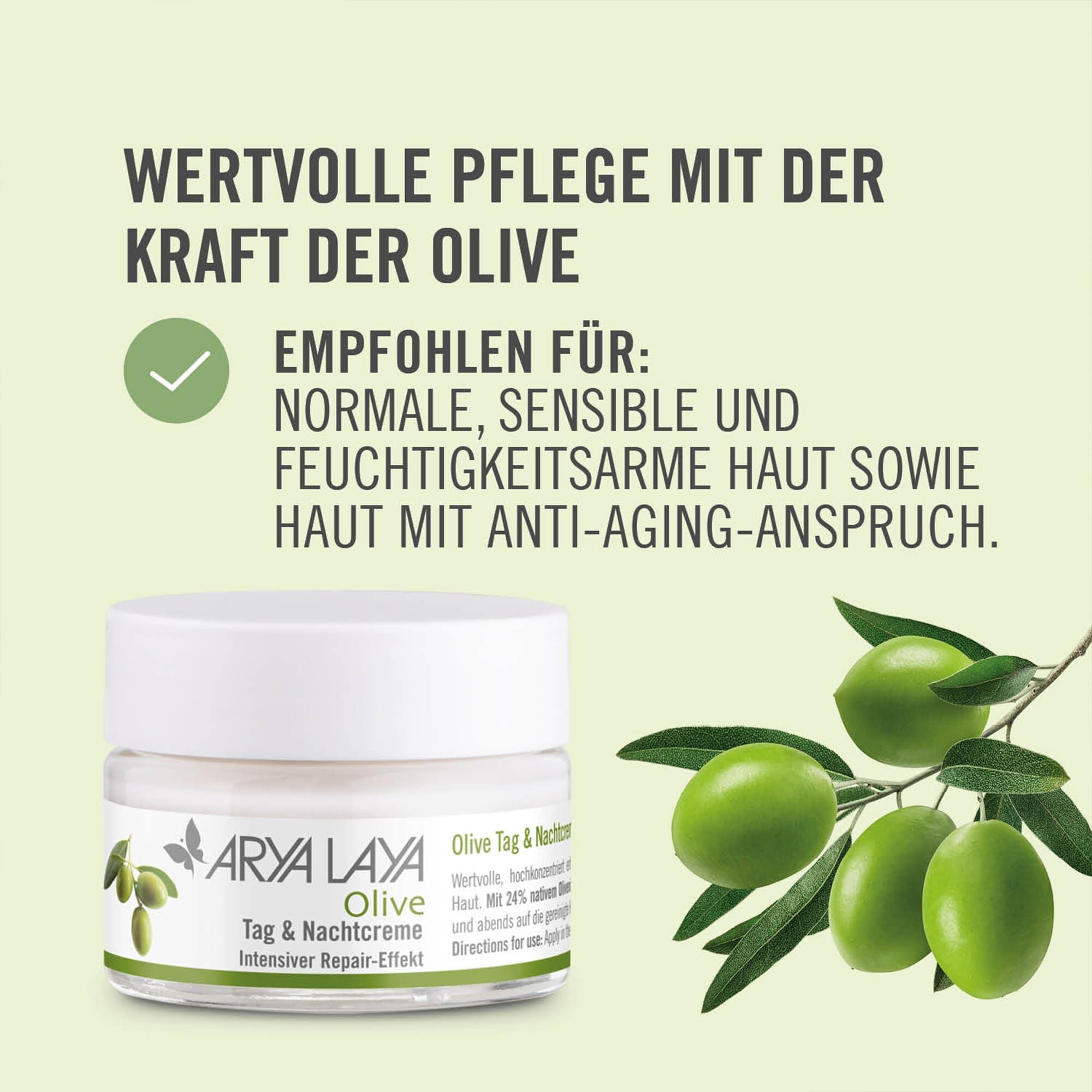 Wertvolle Pflege mit der Kraft der Olive