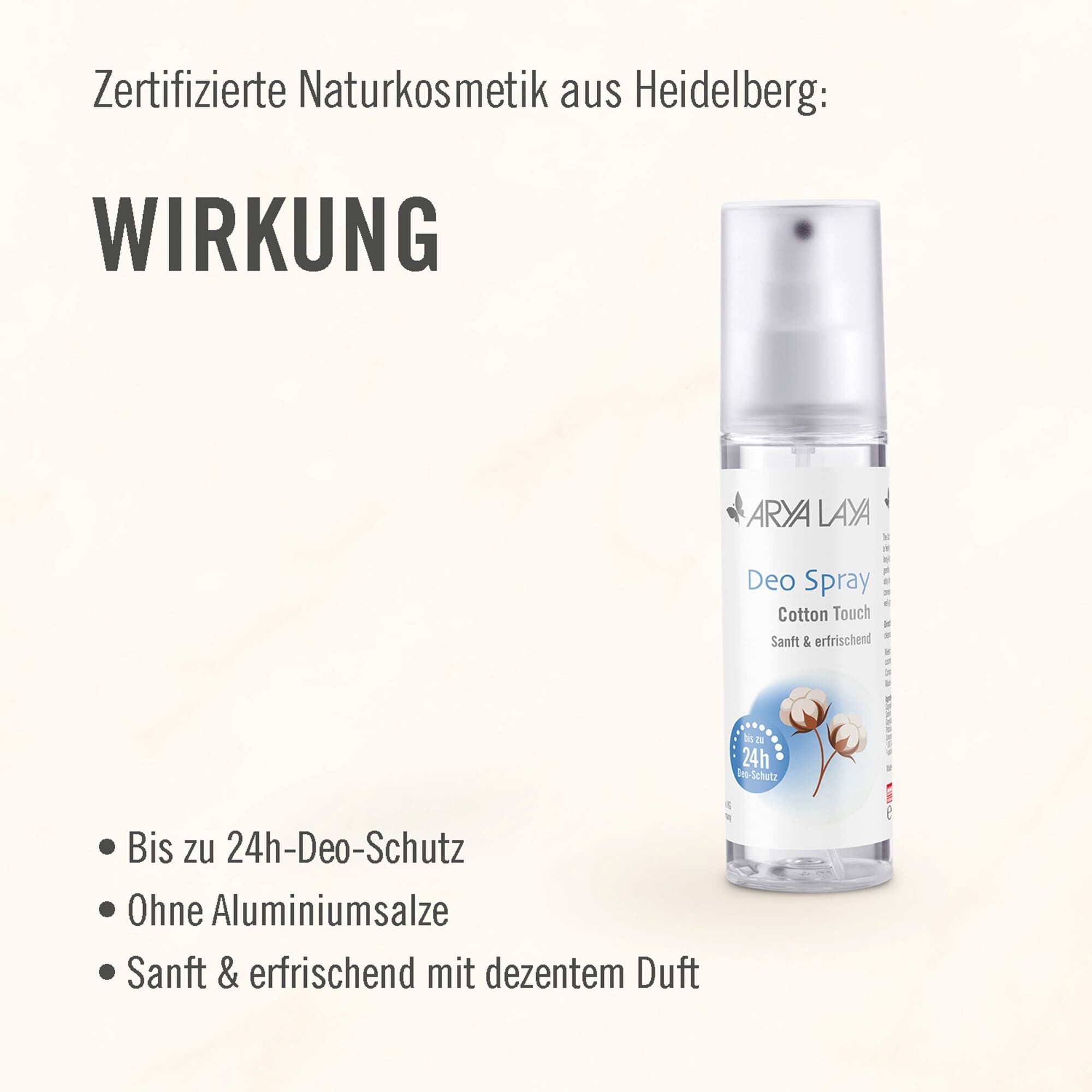 Wirkung ARYA LAYA Deo-Spray Cotton Touch