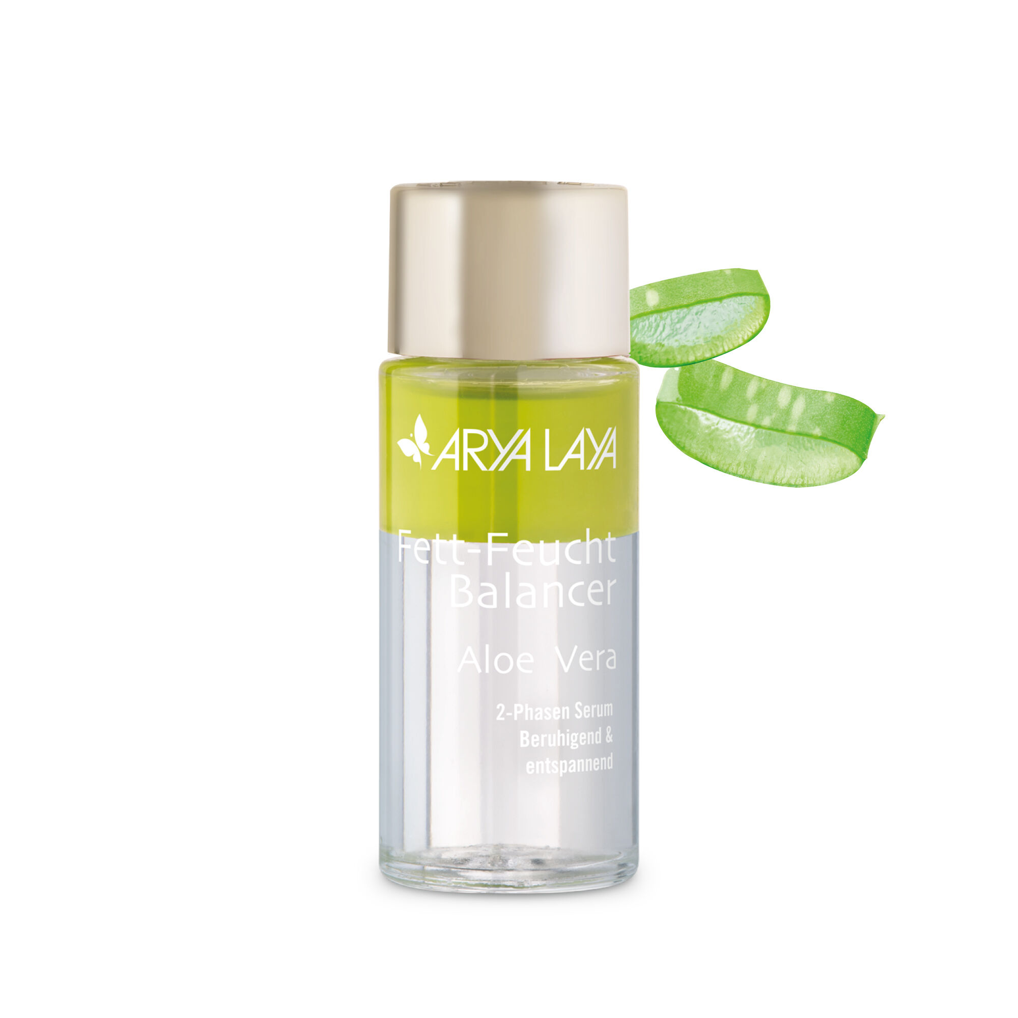 Glasflasche mit ARYA LAYA Fett-Feucht Balancer Aloe Vera, 50 ml