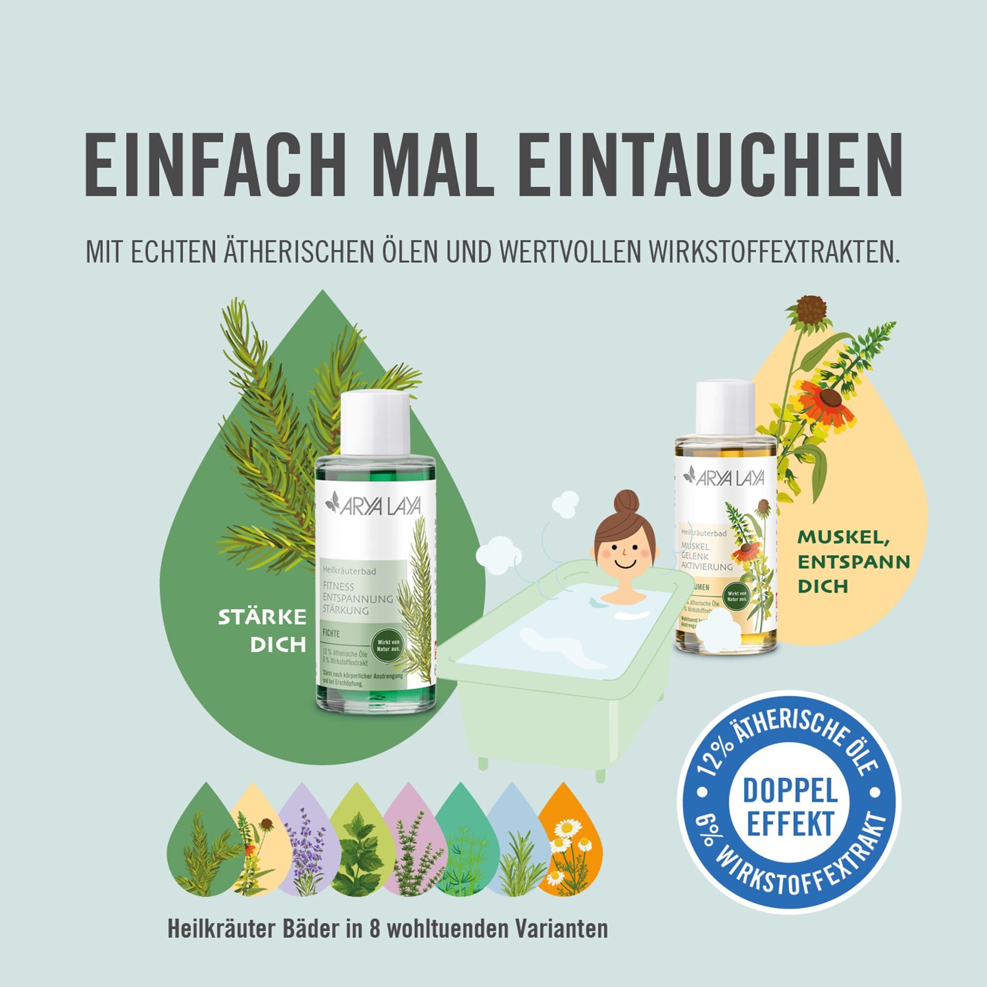 Einfach mal eintauchen - mit echten ätherischen Ölen und wertvollen Wirkstoff-Extrakten