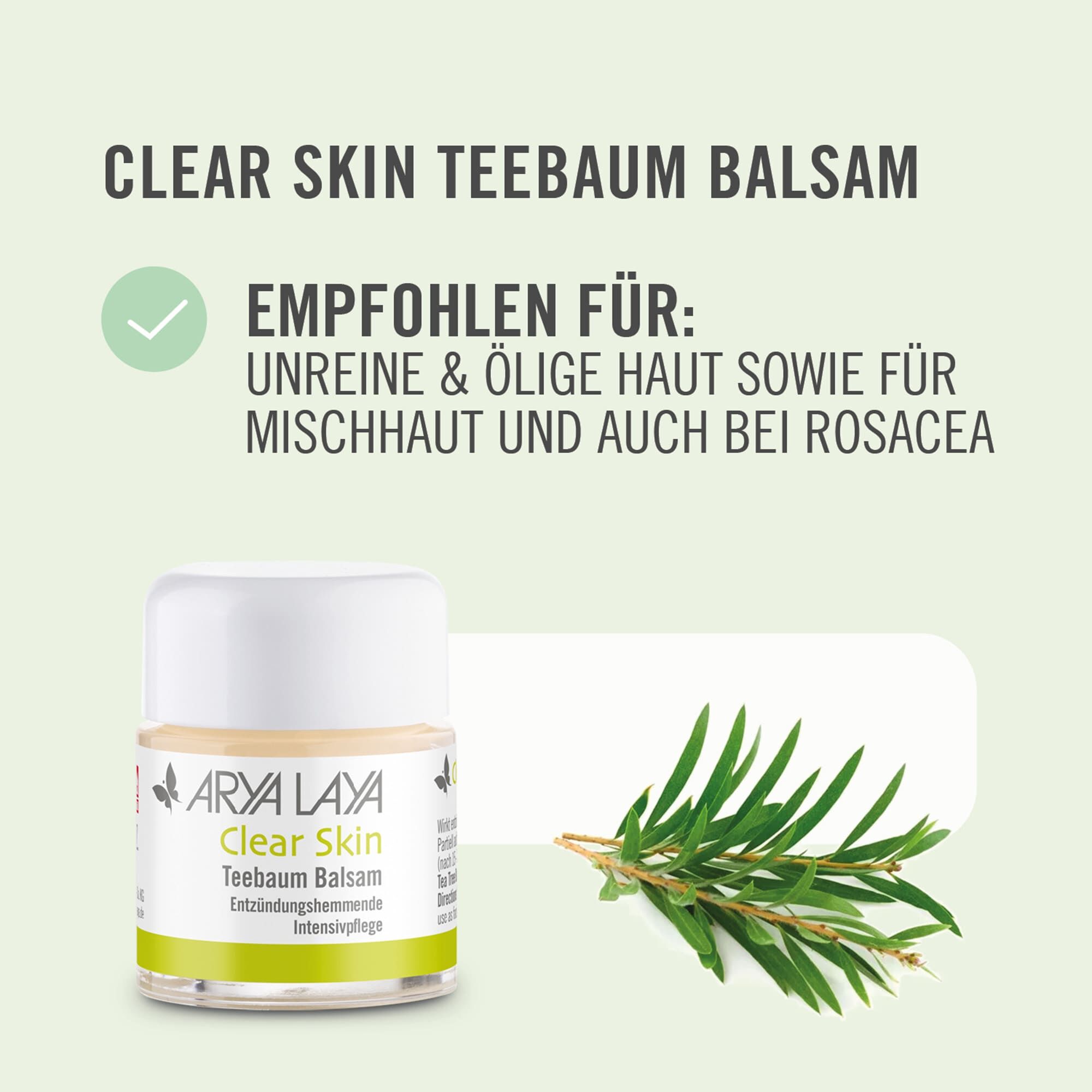 Empfohlen für: unreine & ölige Haut sowie für Mischhaut und auch bei Rosacea