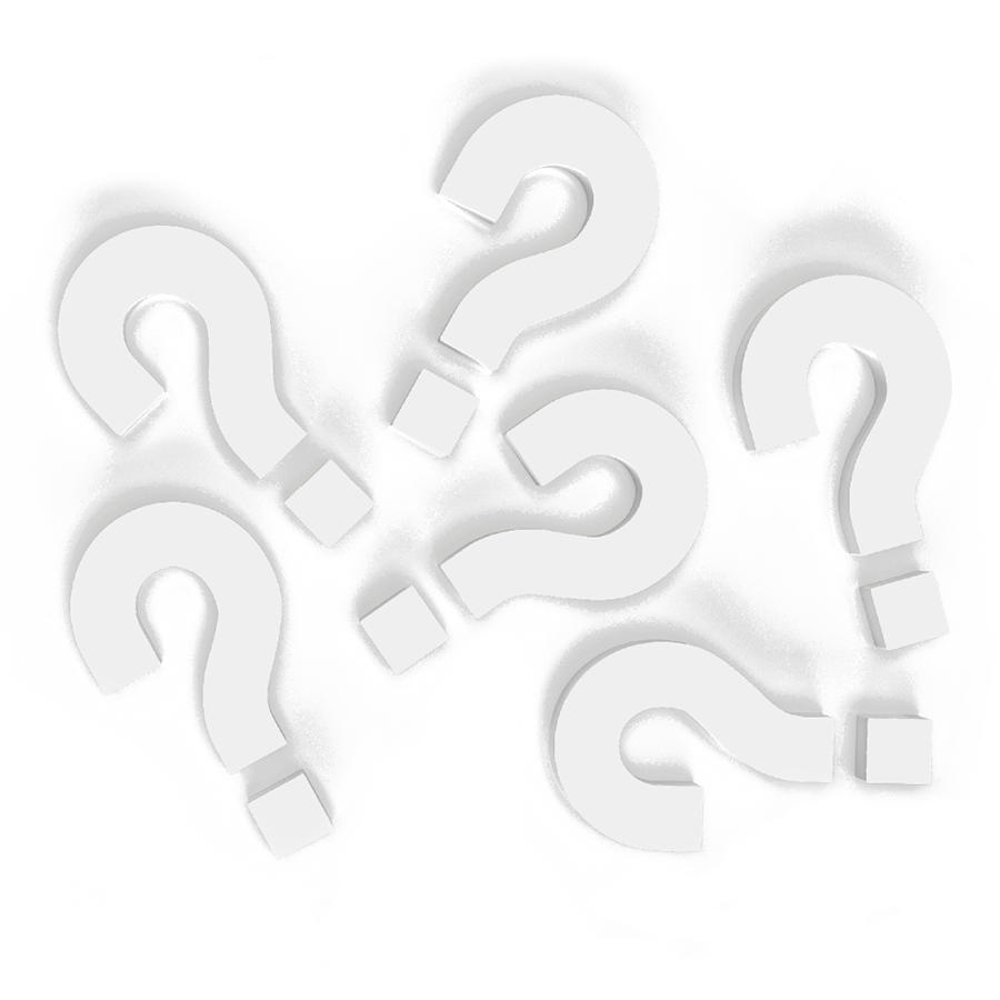 Bild mit lauter Fragezeichen