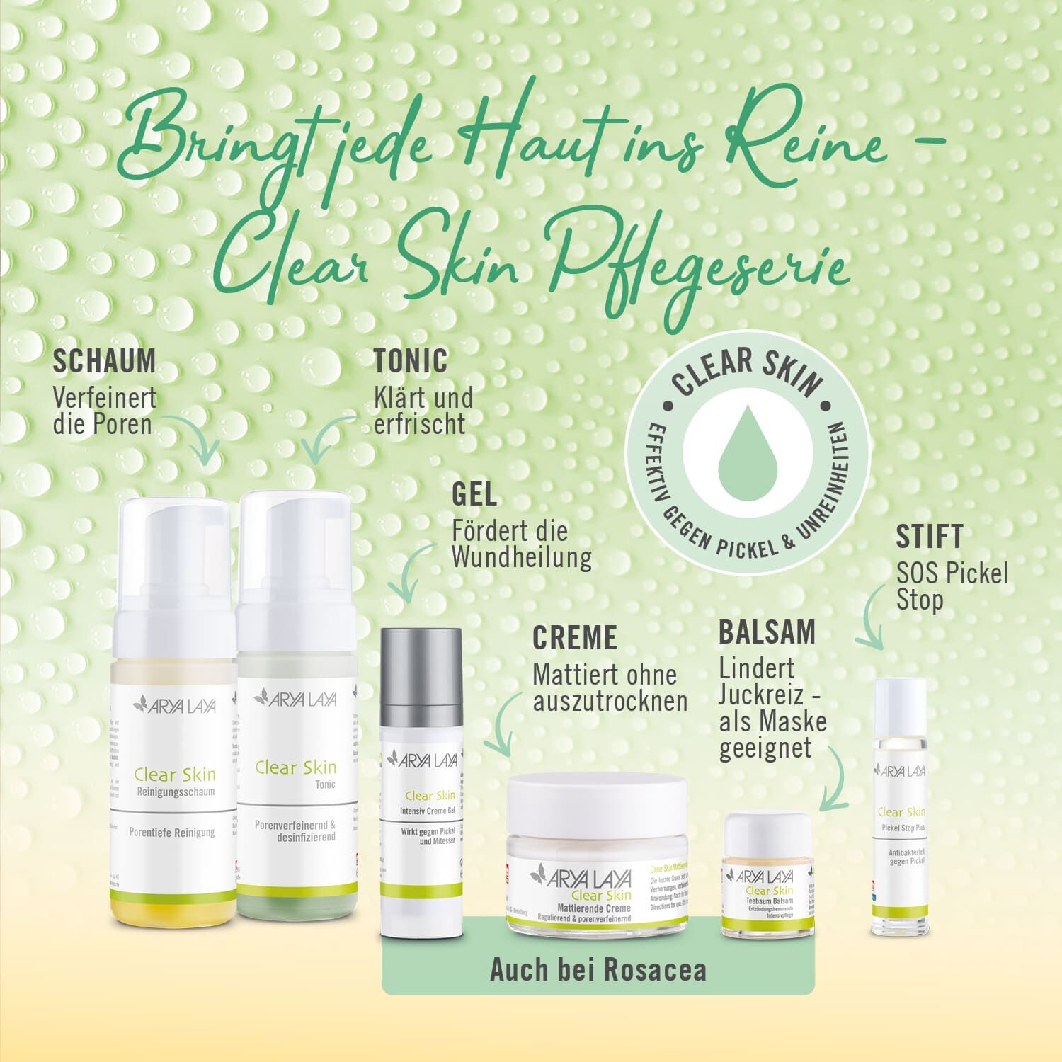 Bringt jede Haut ins Reine - Clear Skin Pflegeserie