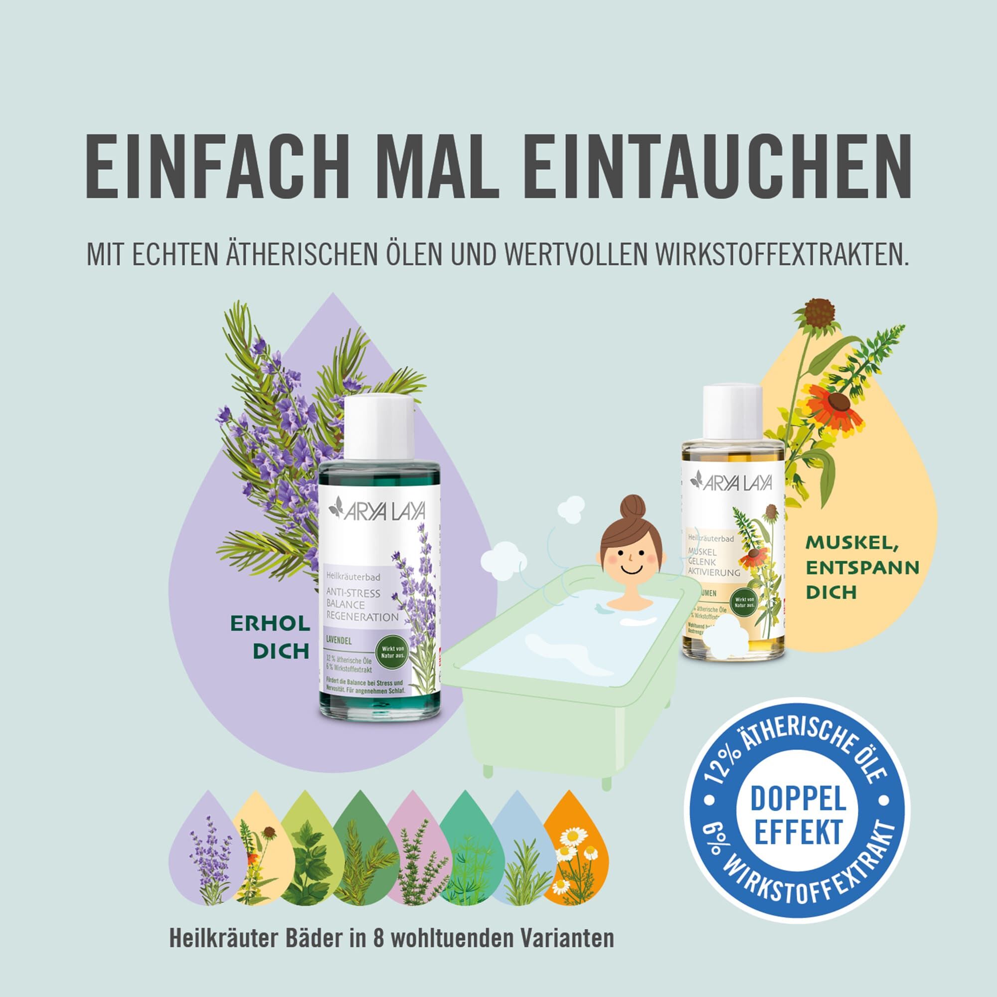 Einfach mal eintauchen - mit echten ätherischen Ölen und wertvollen Wirkstoff-Extrakten