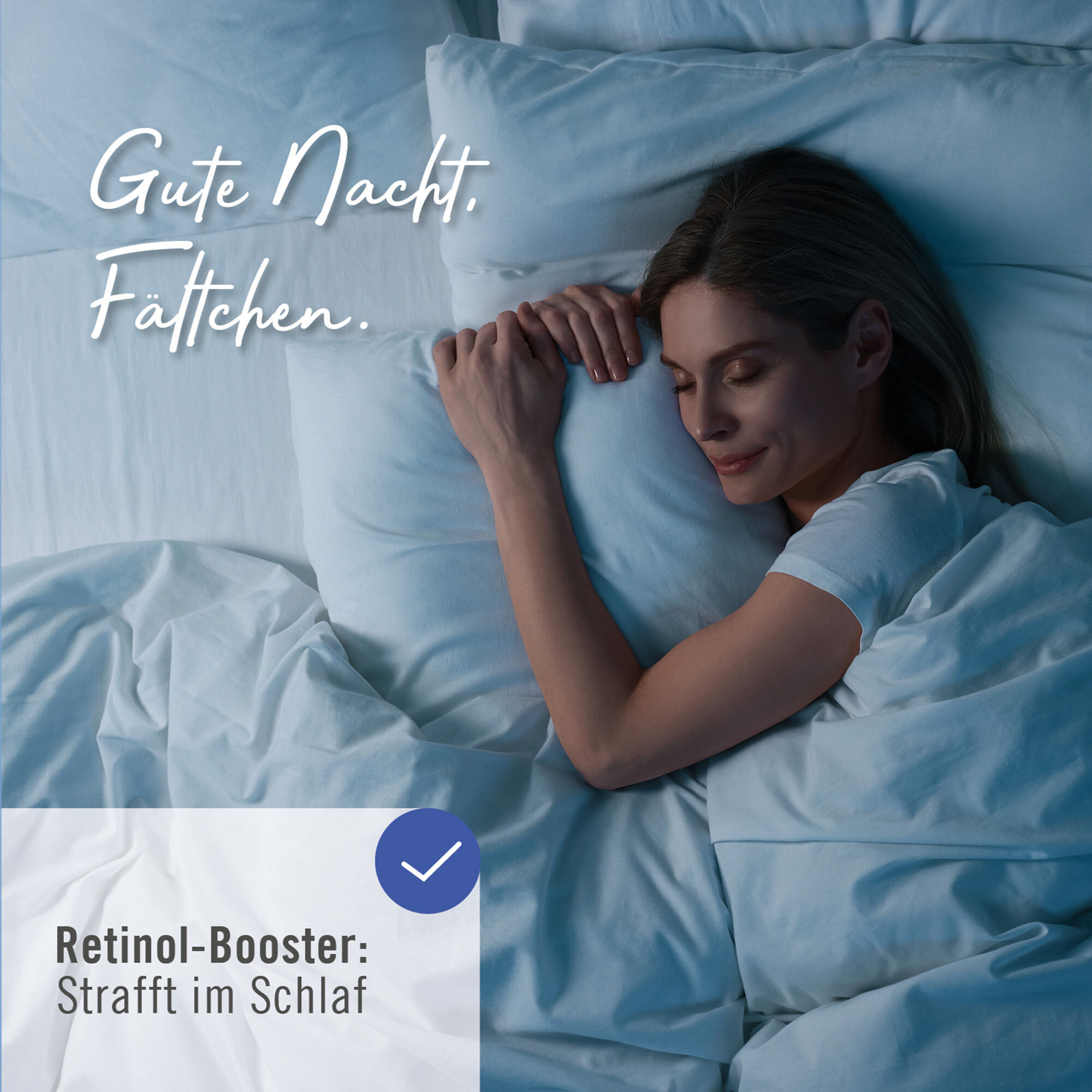 Gute Nacht Fältchen: Retinol-Booster strafft im Schlaf