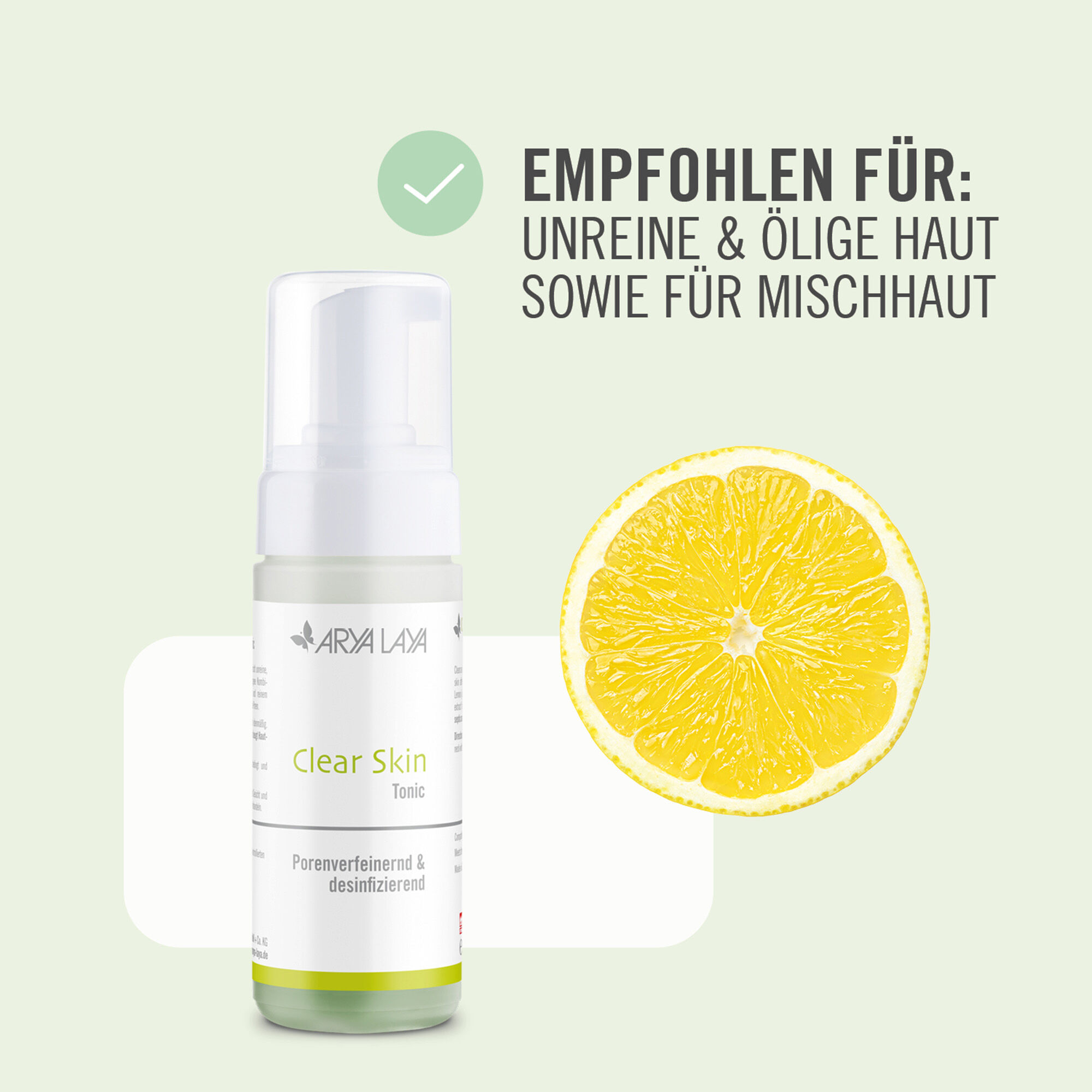 Empfohlen für unreine & ölige Haut sowie Mischhaut