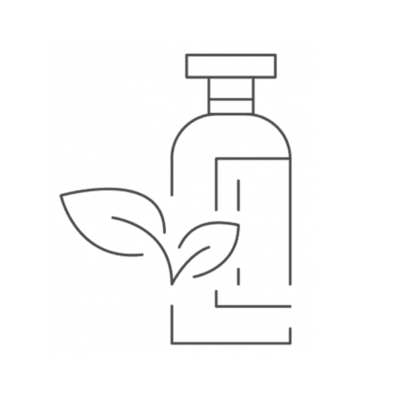 Flasche mit Pflänzchen