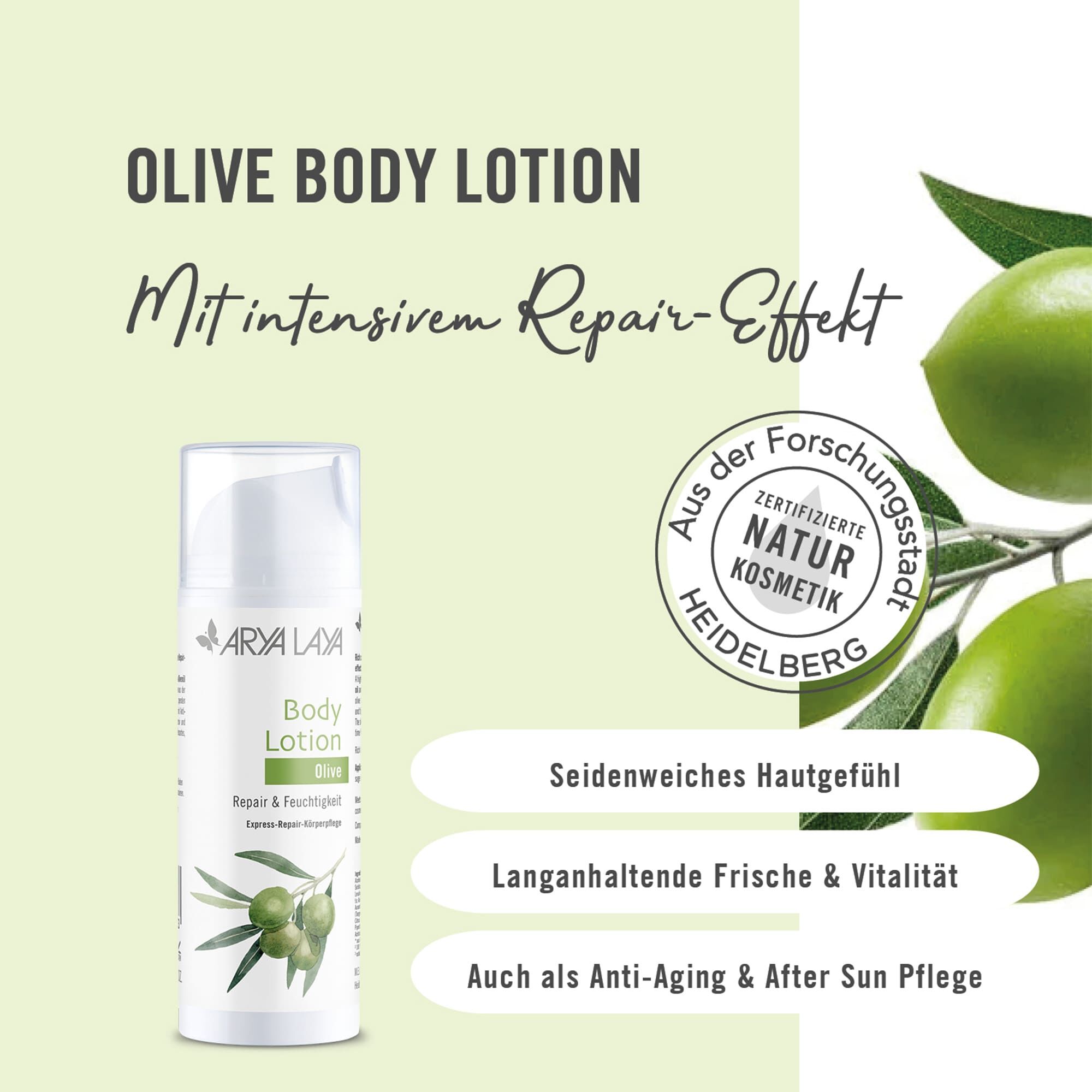 Wirkweise ARYA LAYA Body Lotion Olive