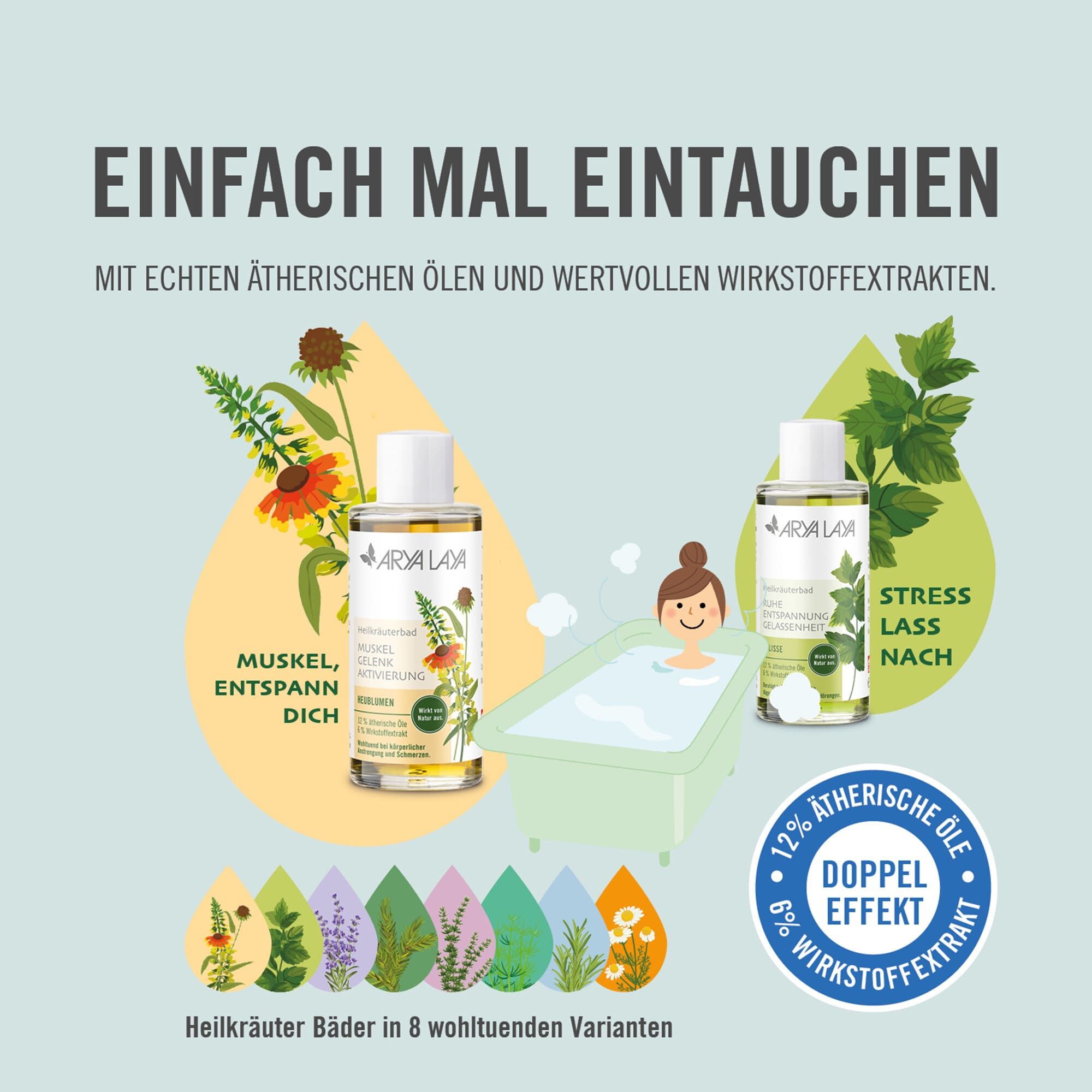 Einfach mal eintauchen - mit echten ätherischen Ölen und wertvollen Wirkstoff-Extrakten