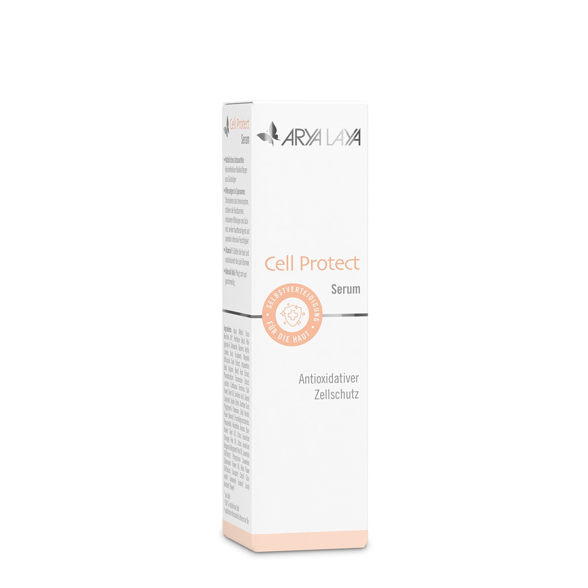 Faltschachtel mit ARYA LAYA Cell Protect Serum, 30 ml
