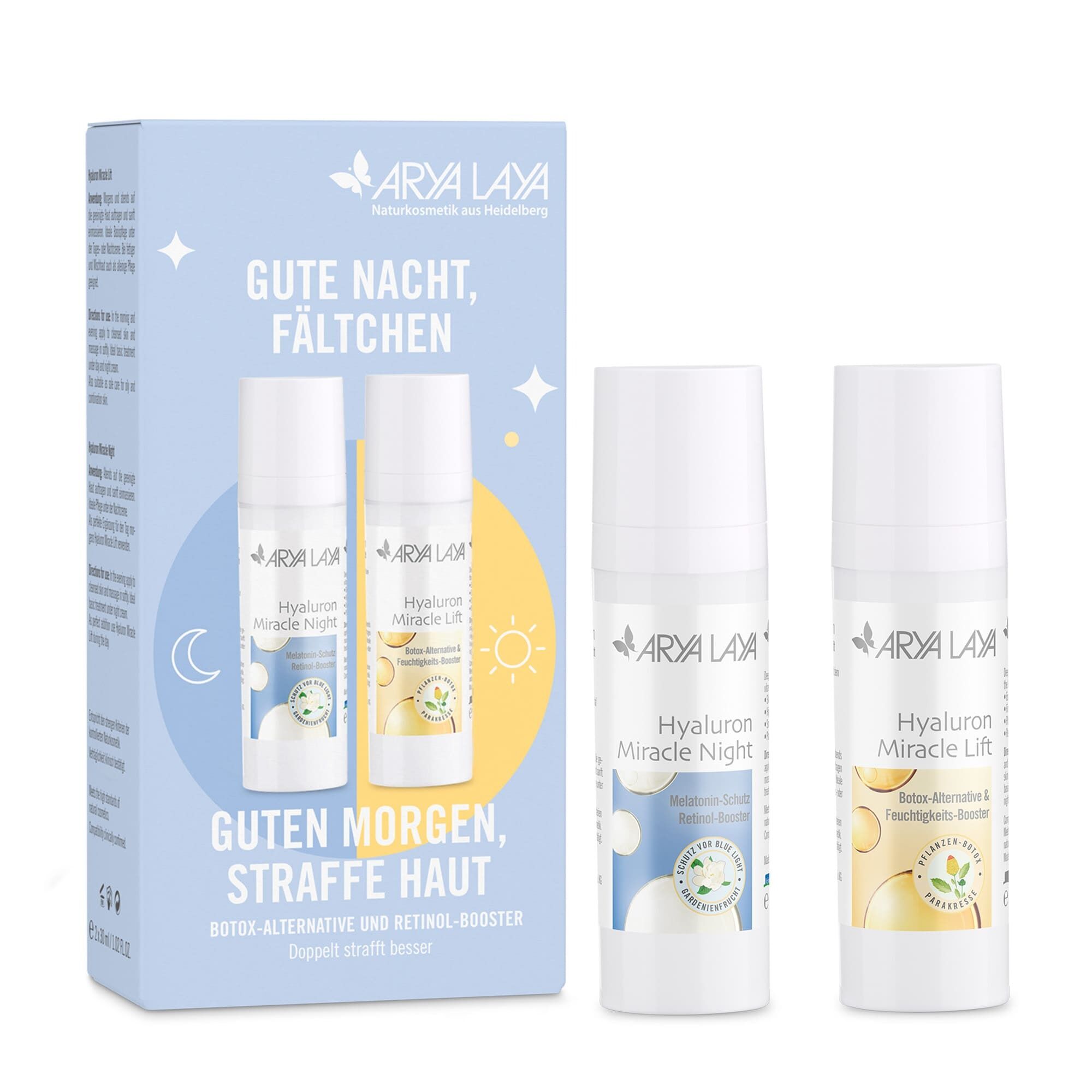 Geschenkset Straffe Haut: Gute Nacht Fältchen, guten Morgen straffe Haut