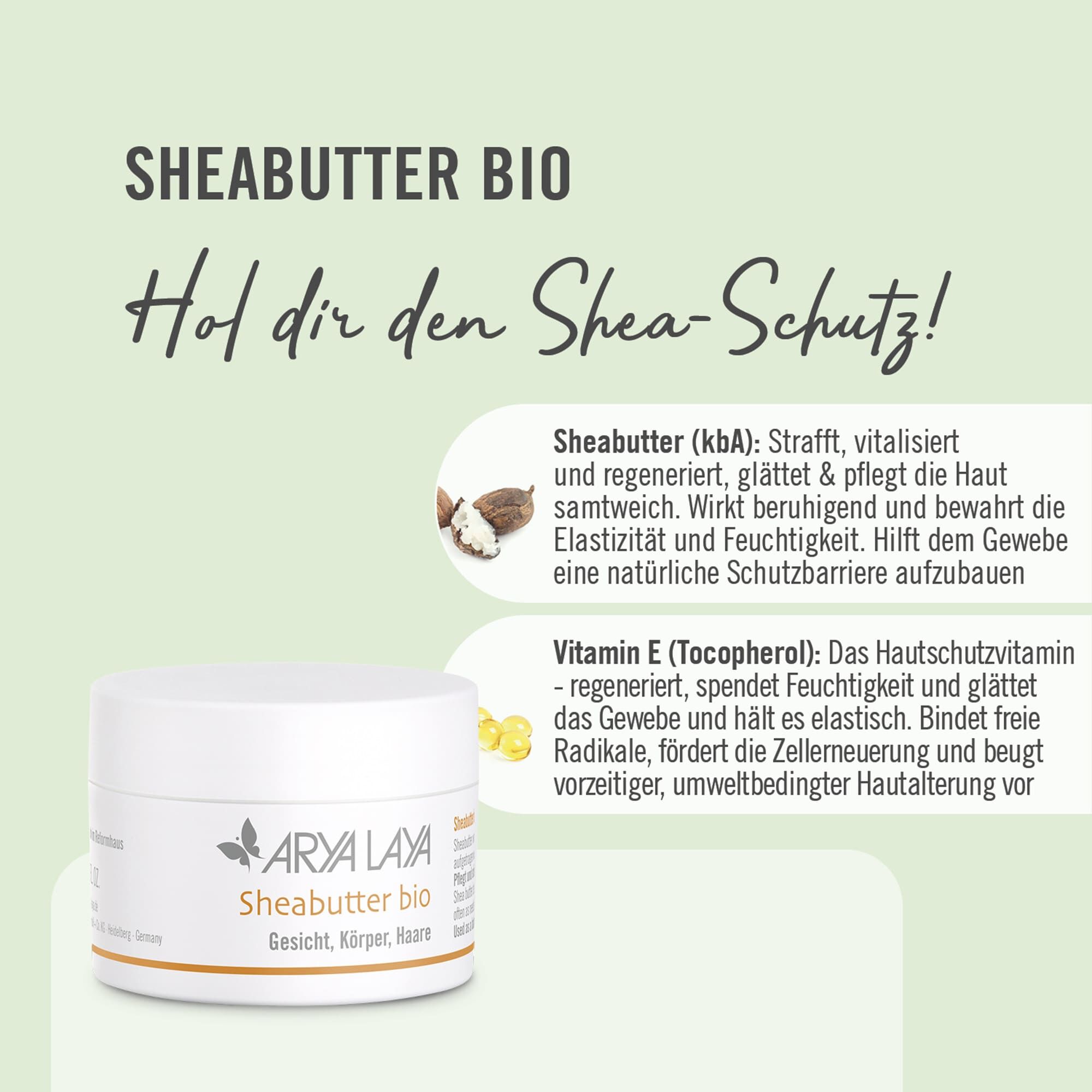 Wirkstoffe ARYA LAYA Sheabutter
