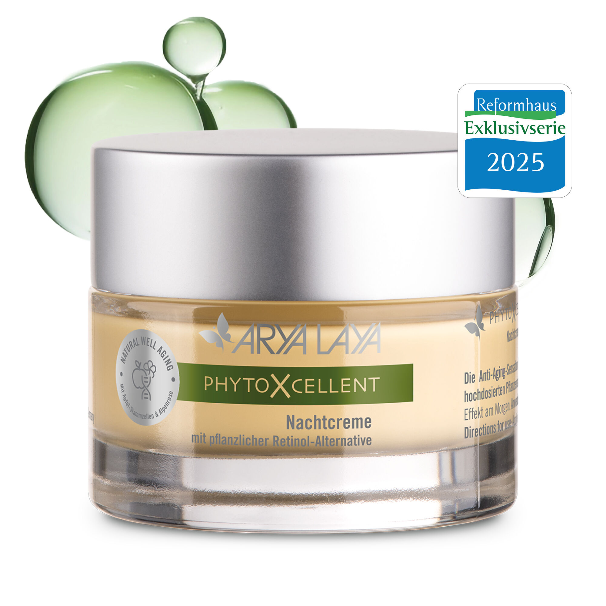 Tiegel mit ARYA LAYA PhytoXcellent Nachtcreme, 50 ml
