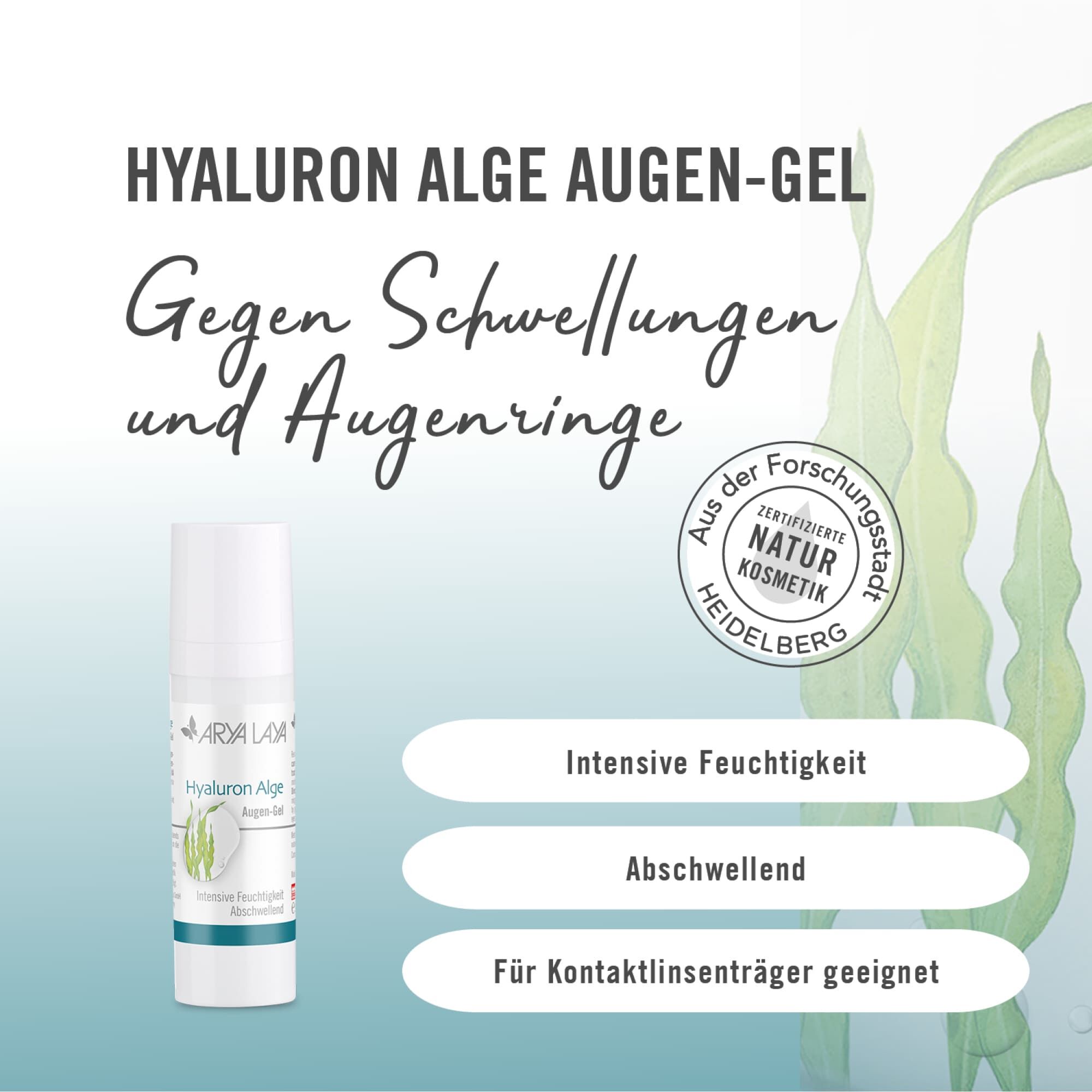 Wirkweise ARYA LAYA Hyaluron Alge Augen-Gel