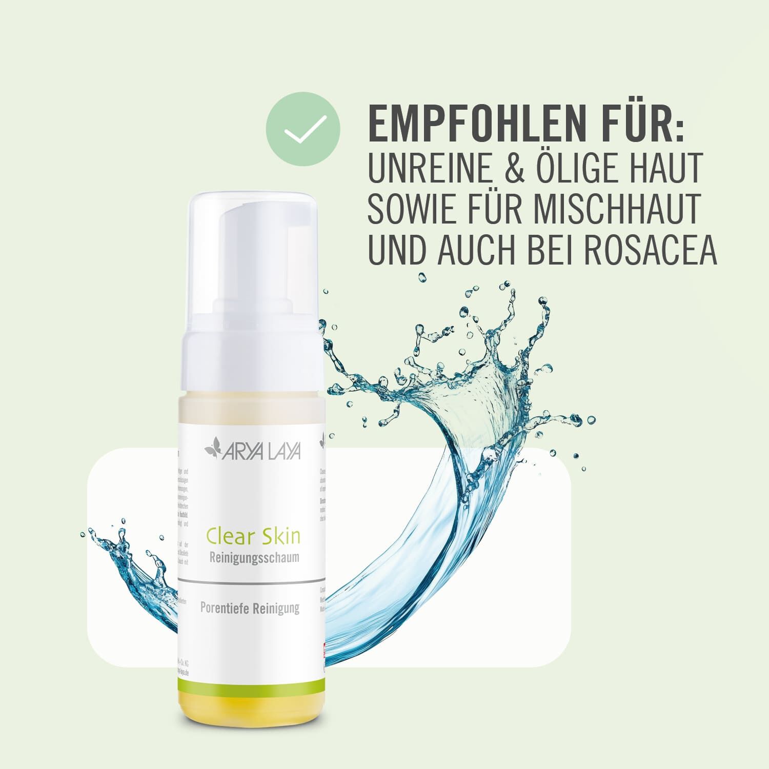 Emfohlen für: unreine & ölige Haut sowie Mischhaut und auch bei Rosacea
